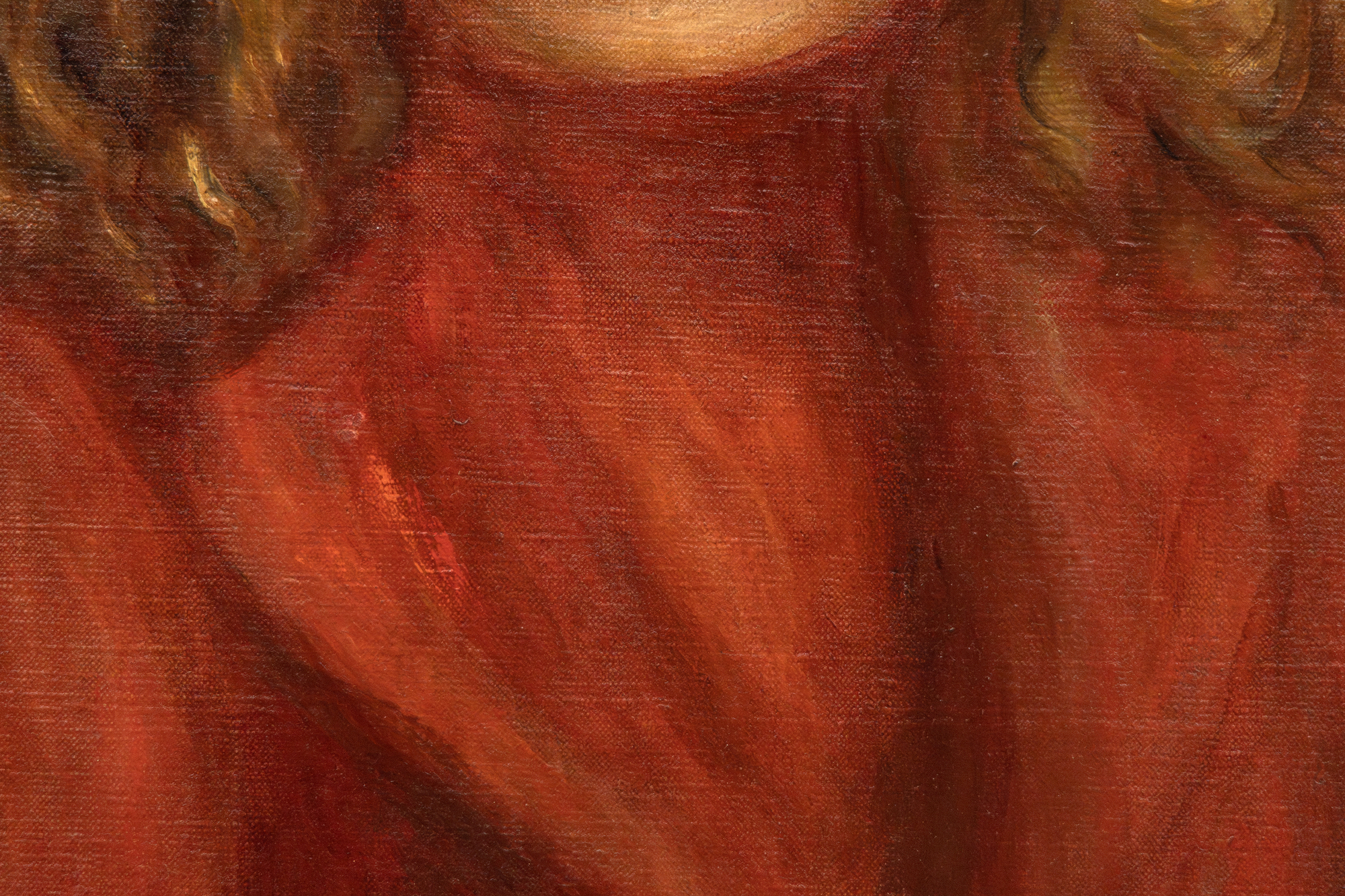 <div><font face=Lato size=3 color=black>From the earliest days of painting during the nineteenth century, which was precipitated by the advent of Impressionism, Renoir established a reputation as the finest portrait painter among the emerging landscapists. Works such as Lise with a Parasol (1867) demonstrated his ability to capture the essence of his subjects with a distinctive flair, setting him apart from his peers. Inspired by a transformative trip to Italy in 1882, Renoir shifted his approach, emphasizing modeling and contours with smooth, blended handling, integrating a new found rigor and clarity reminiscent of the old masters. Often referred to as Renoir’s “Ingres period,” he retained the reputation of the painter best suited to manage the traditional process of recording a sitter's likeness with the distinctive flair and vibrancy of an Impressionist. </font></div>
<br>
<br><div><font face=Lato size=3> </font></div>
<br>
<br><div><font face=Lato size=3 color=black>By 1890, Renoir’s style evolved again. He thinned his pigments to achieve a jewel-like translucence, infusing his works with a tender, ethereal quality. This final phase reflects the physical limitations of encroaching rheumatoid arthritis but also a deeper, more reflective approach to his subjects, capturing their inner light and character with subtle, luminous strokes. </font></div>
<br>
<br><div><font face=Lato size=3> </font></div>
<br>
<br><div><font face=Lato size=3 color=black>No longer obliged to rely upon society portrait commissions, by 1900, Renoir began to focus on portraits and studies of family, close friends, and neighbors. “Fillette à l’orange”, painted in 1911, extends our appreciation of his very personal, intimate style and reputation for imbuing his portraits of children with all the affectionate charm he could muster. It avoids the softer, generalized approach that prompted his son Jean’s remark that “we are all Renoir’s children, ”idealized versions of beauty and sensuality expressed in universal rather than with physiognomic specifics. We may never know her identity, but her likeness is vivid because Renoir concentrates on her face and expression. Nevertheless, the interplay of light and color highlights her features and brings to life the tender and affectionate nature characteristic of Renoir’s later portraits. An orange as an accessory is often included in portraiture as a symbol of fertility. Yet, here, it seems to serve as a formal element for the artist to demonstrate his skill at displaying its size, shape, and heft in this young girl's hand.</font></div>
