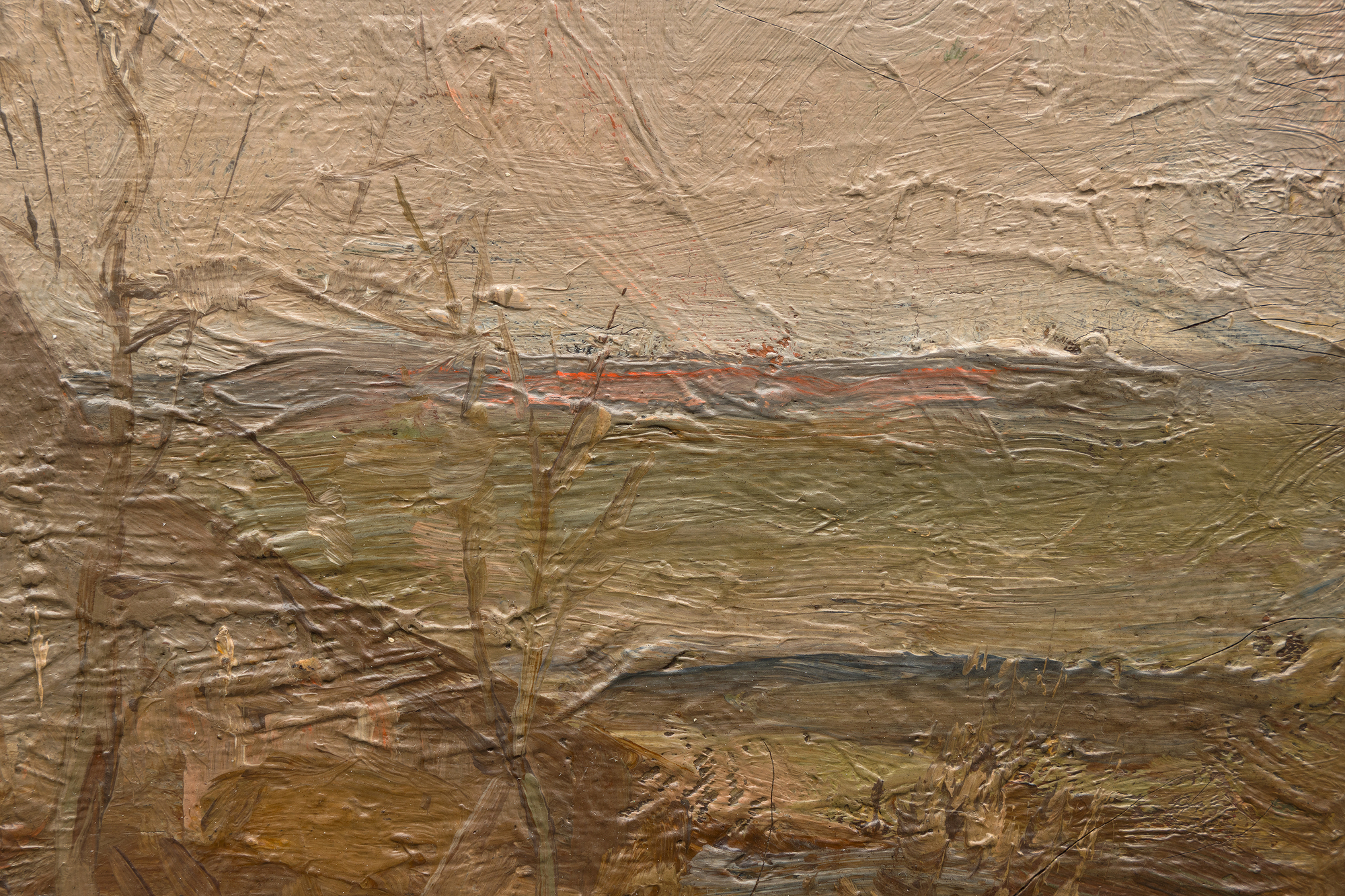 <div>"House in the Countryside," a rare early oil on canvas by Piet Mondrian circa 1898, offers a window into the artist’s pre-abstraction period, likely executed "en plein air." This intimate painting, one of approximately 47 works from this phase across various media, showcases Mondrian’s early dedication to capturing the essence of place. The composition features a modest house set within the landscape, rendered with soft, earthy tones and a delicate interplay of light and shadow, reflecting his youthful passion for naturalistic depiction. Unlike his later abstract works, which began after he turned 40 following the 1911 Picasso exhibition that inspired his Cubist turn, these early pieces reveal a confident realism that laid the groundwork for his iconic style. </div>
<br>
<br><div> </div>
<br>
<br><div>The works from this period, prior to Mondrian’s shift toward coastal scenes, boats, and floral subjects, highlight his penchant for landscape, a theme that subtly persisted in his later abstractions, particularly those inspired by the grid-like layout of New York City, such as "Broadway Boogie Woogie" (1942-43) and “New York City I” (1942). With early landscapes offering a more accessible price point yet holding immense academic importance, they attract museums and savvy, thoughtful collectors. Comparable works reside in The Metropolitan Museum of Art, The Cleveland Museum of Art, and The Art Institute of Chicago.  This piece stands as a rare testament to Mondrian’s evolving genius and the foundational role of landscape in his oeuvre. The painting’s most recent owner is Nicholas Fox Weber, the distinguished art historian, scholar, and president of the Josef Albers Foundation. </div>