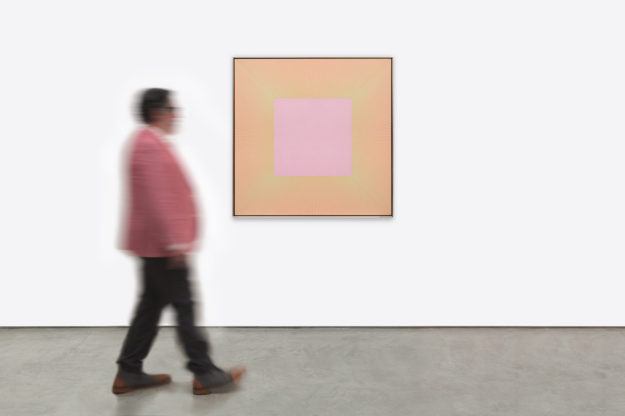 RICHARD ANUSZKIEWICZ - Pale Pink RICHARD ANUSZKIEWICZ - Pale Pink - acrylic - 48 1/4 x 48 1/4 in.