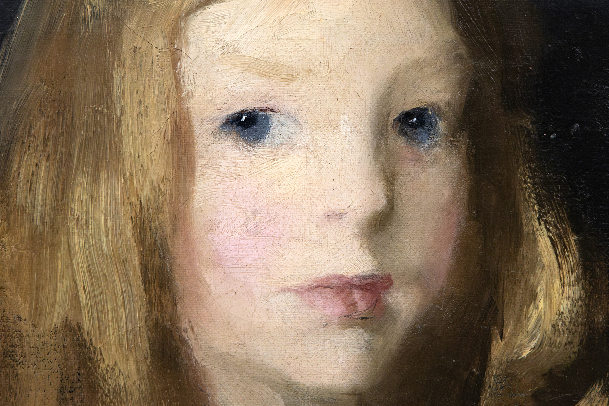 ROBERT HENRI - Girl with Muff - oil on canvas - 57 1/4 x 38 1/4 in.