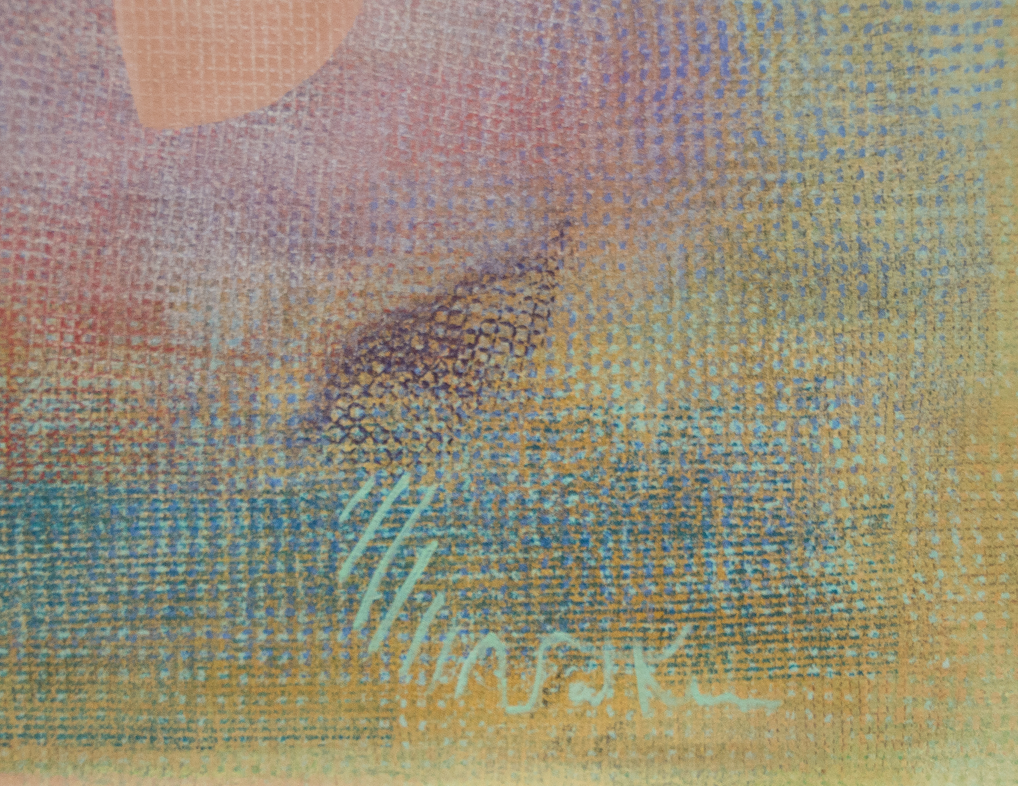 ROBERT NATKIN - Ohne Titel - Acryl auf Leinwand - 60 x 60 in.