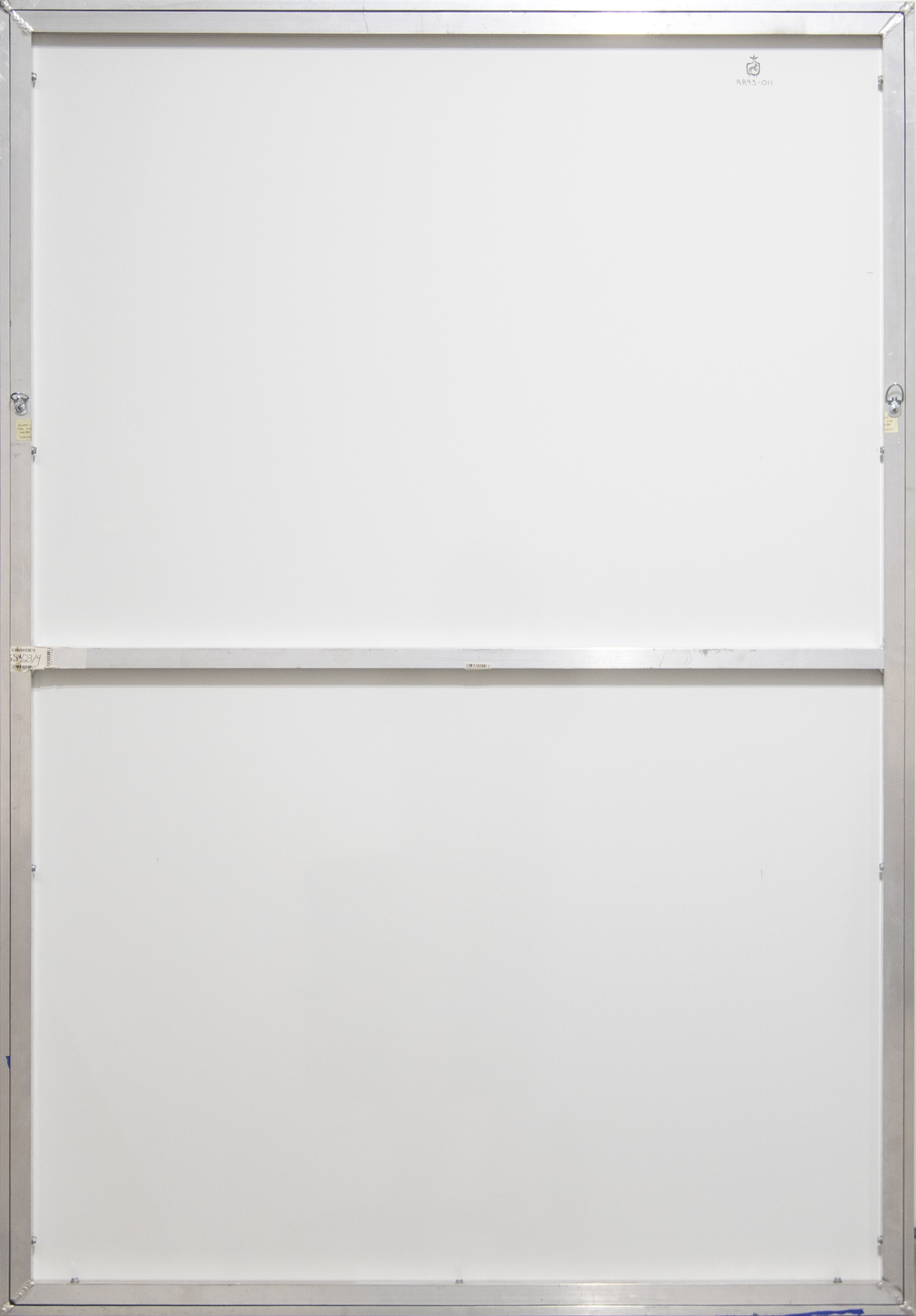 Robert Rauschenberg, along with Jasper Johns, Andy Warhol, and Roy Lichtenstein, started the revolution of Pop Art in the 1960s. Rauschenberg's later career was a time for the artist to work on experimental and innovative projects, including the 1993 "Prime Pump from ROCI USA (Wax Fire Works Series)." This series comes from the artist's philanthropic project, "ROCI USA," demonstrating "Rauschenberg's belief in the power of art as a catalyst for positive social change."  The reference to "wax fire" in the title is Rauschenberg's term for encaustic - hot wax with colored pigments - which he used in other works from the series. 
<br>
<br>Executed in a small edition of just 17 examples, this piece incorporates printmaking, a medium to which he often returned to explore new modes for layering imagery. Rauschenberg worked on editions since the early 1960s when he was a fixture at the ULAE and Gemini G.E.L. printshops.  Rauschenberg's printmaking and editioned works were an extension of the creative act for the artist; he could achieve sculptural and 3D effects through his editions.