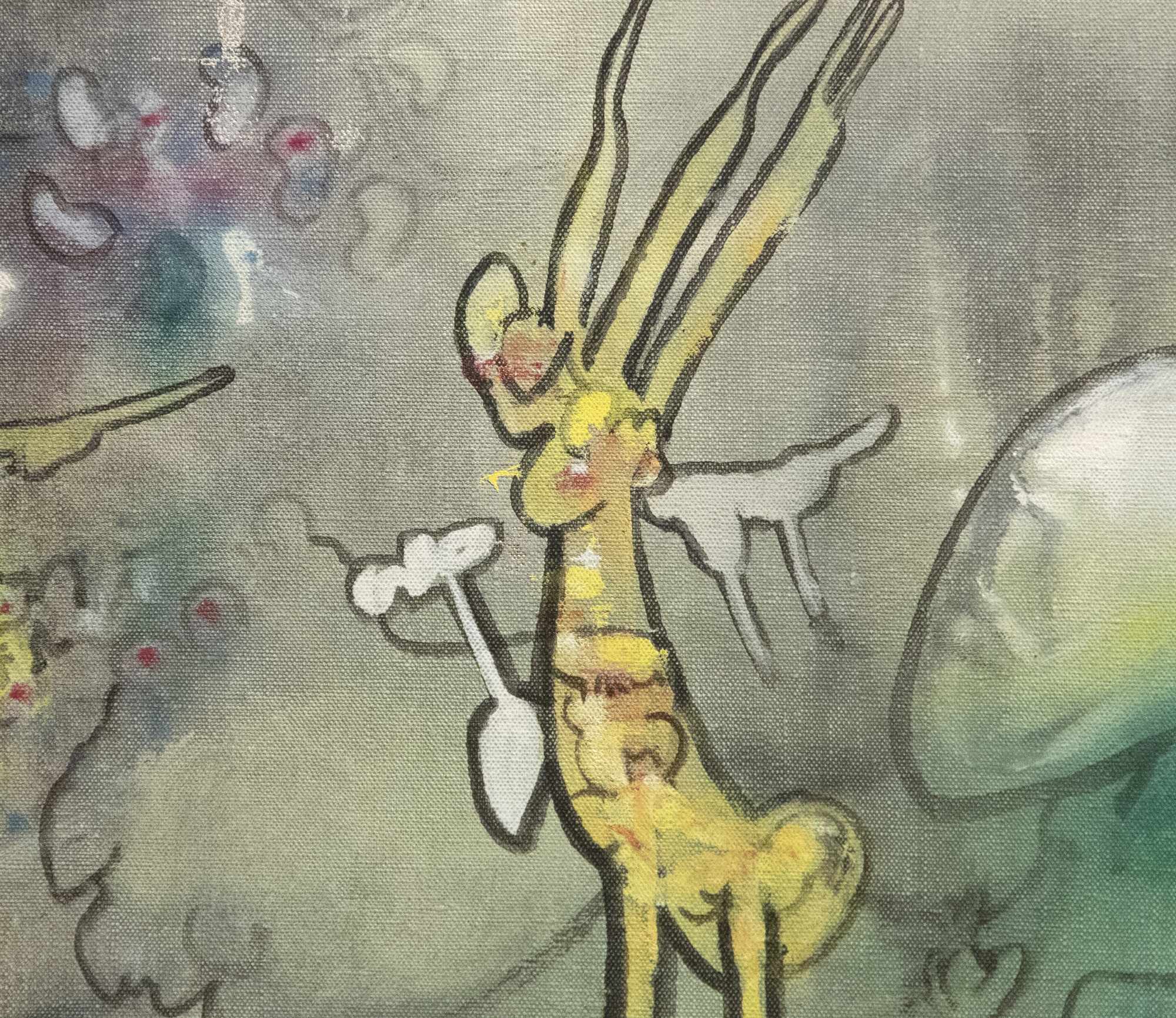 ROBERTO MATTA - L&#039;epreuve - キャンバスに油彩 - 29 1/2 x 25 1/2 in.