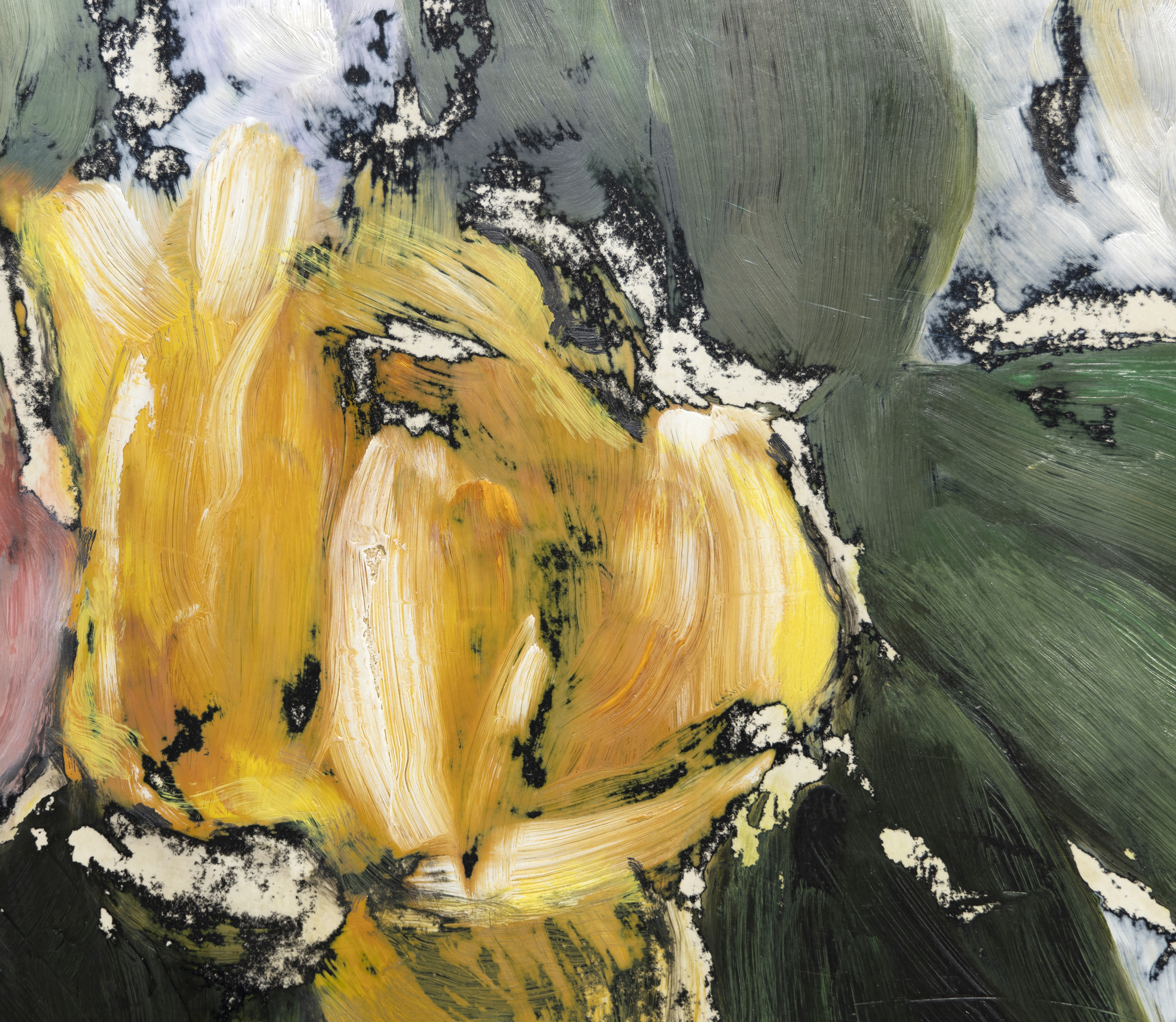 ROSS BLECKNER - Untitled ROSS BLECKNER - Untitled - oil on photographic paper - 37 1/2 x 24 3/4 in.