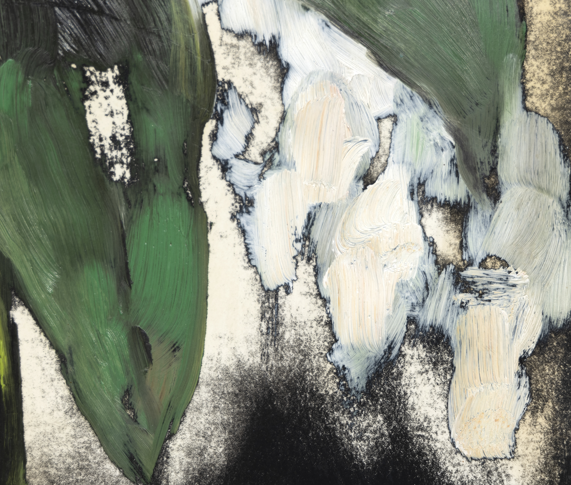 ROSS BLECKNER - Untitled ROSS BLECKNER - Untitled - oil on photographic paper - 37 1/2 x 24 3/4 in.