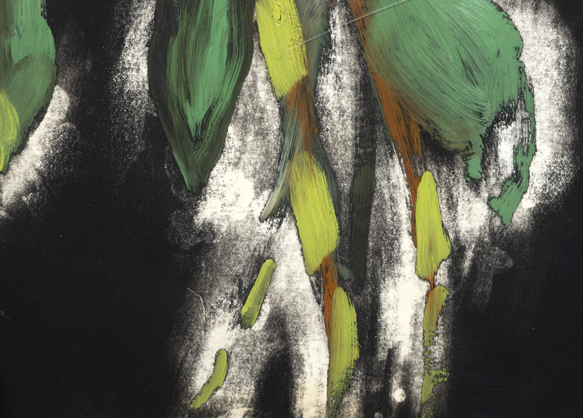 ROSS BLECKNER - Untitled ROSS BLECKNER - Untitled - oil on photographic paper - 37 1/2 x 24 3/4 in.