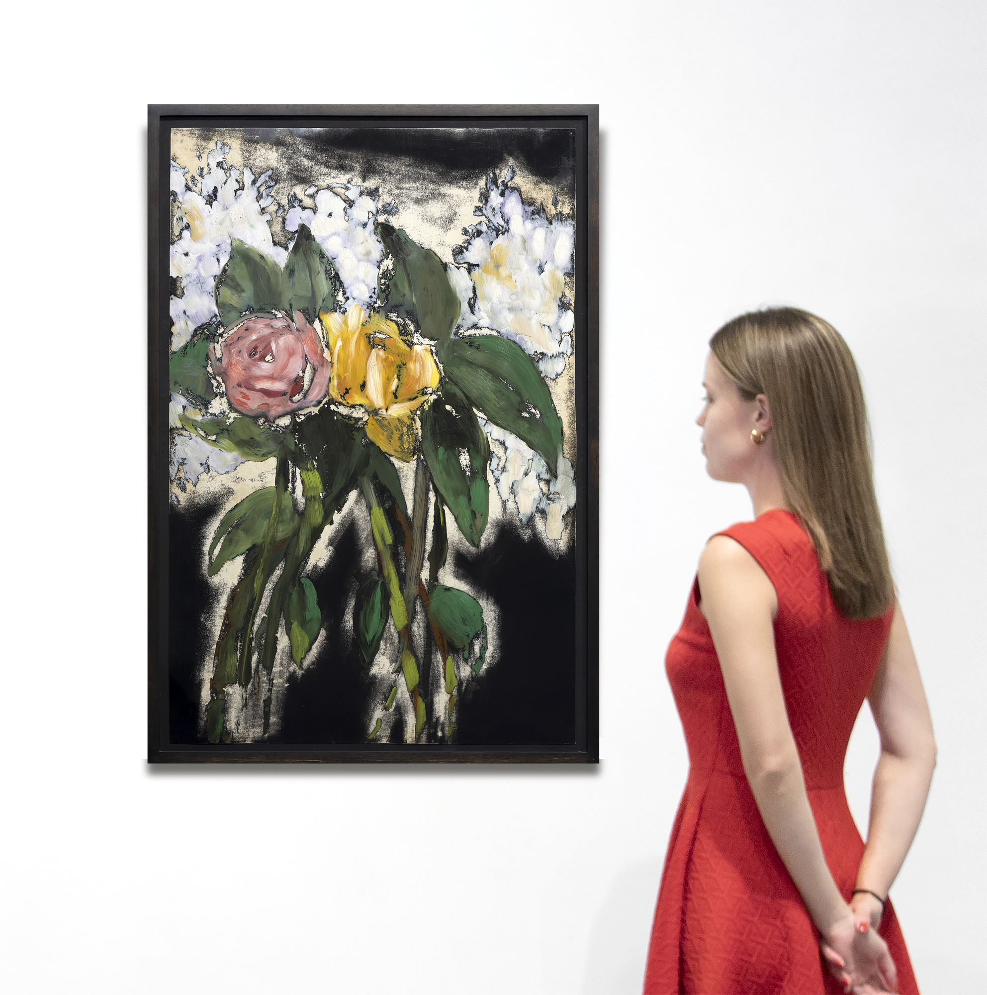 ROSS BLECKNER - Untitled ROSS BLECKNER - Untitled - oil on photographic paper - 37 1/2 x 24 3/4 in.