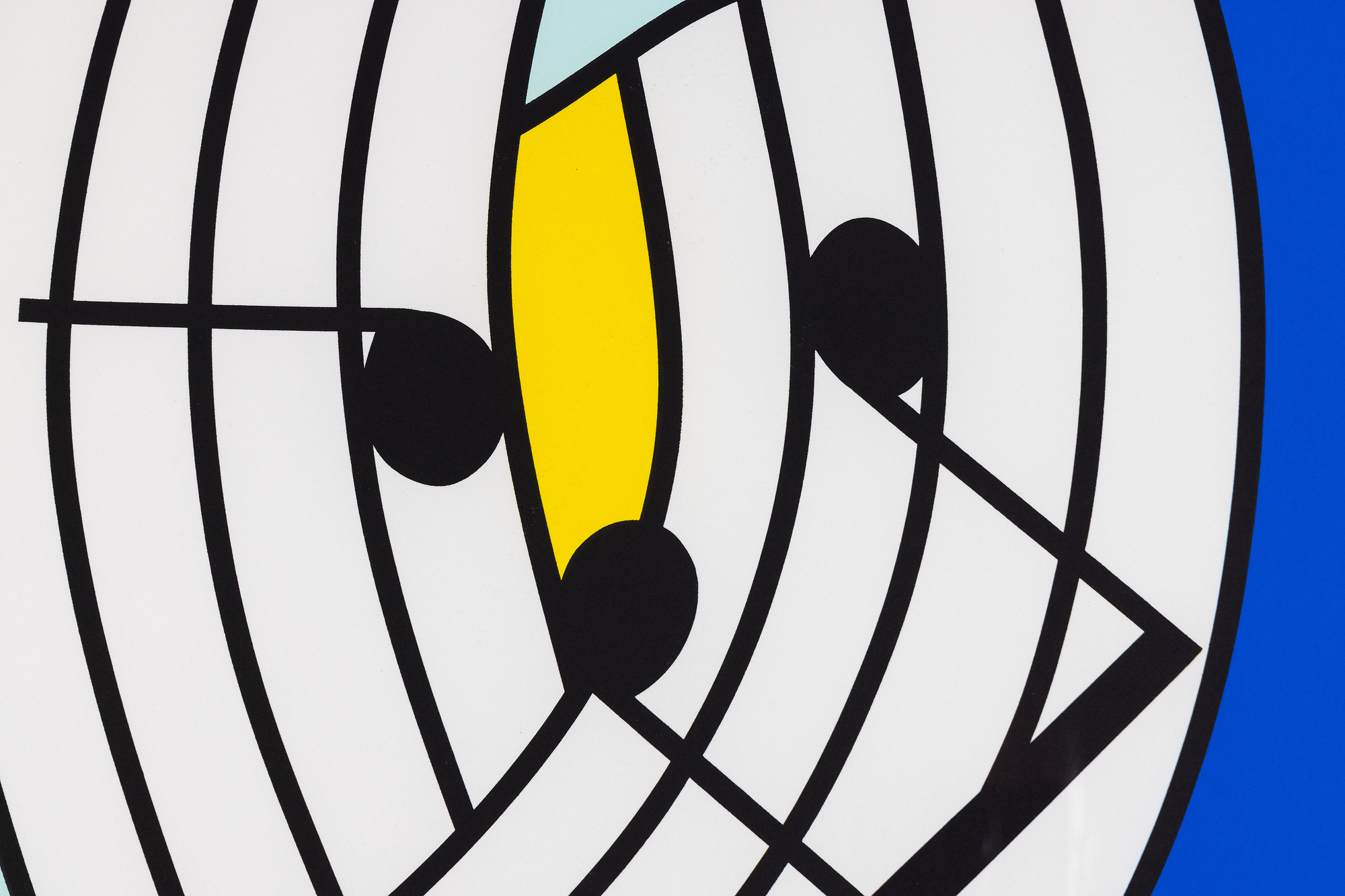 ROY LICHTENSTEIN - Composition I - screenprint in colors on Lanaquarelle watercolor paper - 39 3/4 x 30 in.