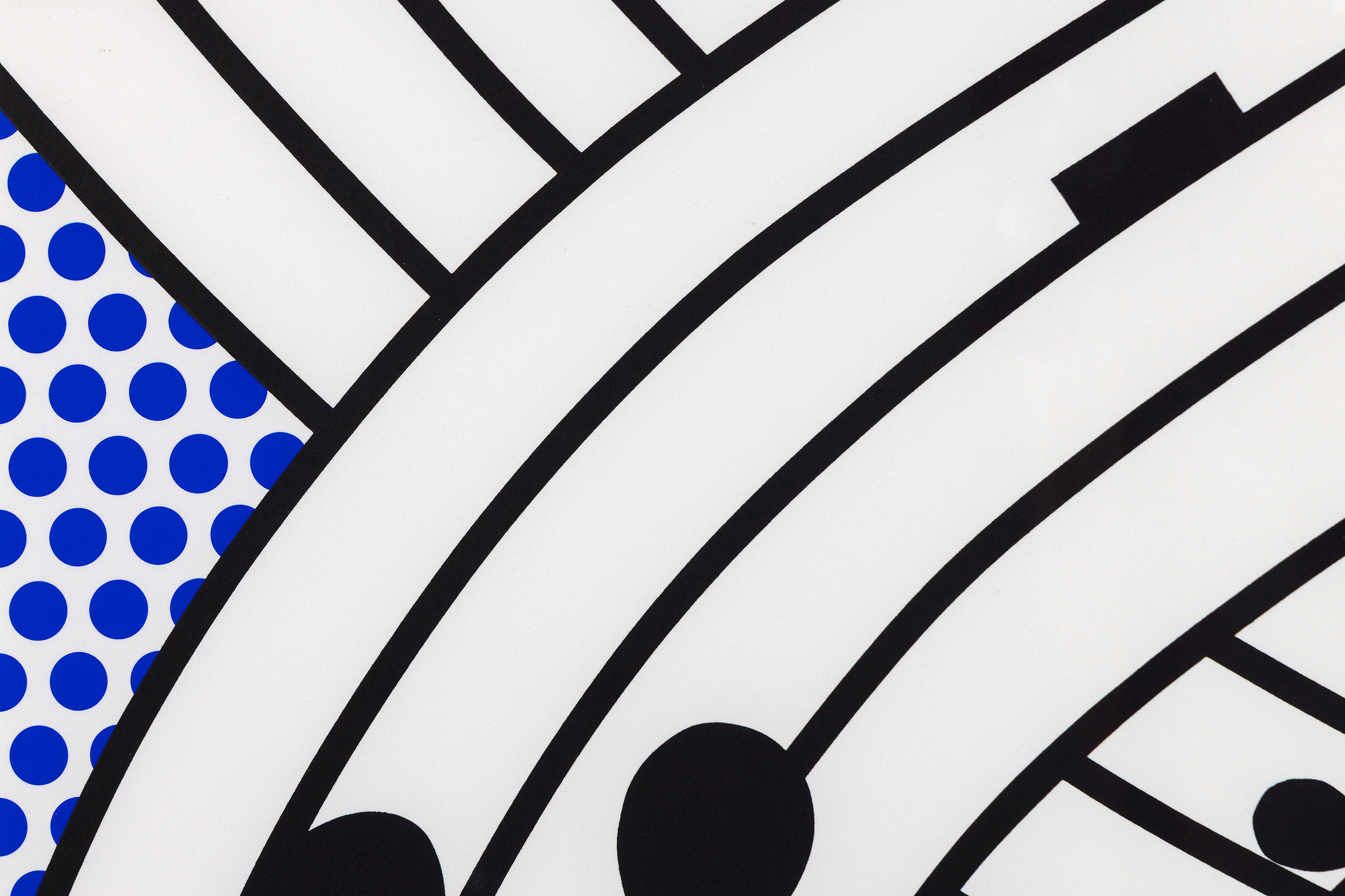 ROY LICHTENSTEIN - Composition I - screenprint in colors on Lanaquarelle watercolor paper - 39 3/4 x 30 in.