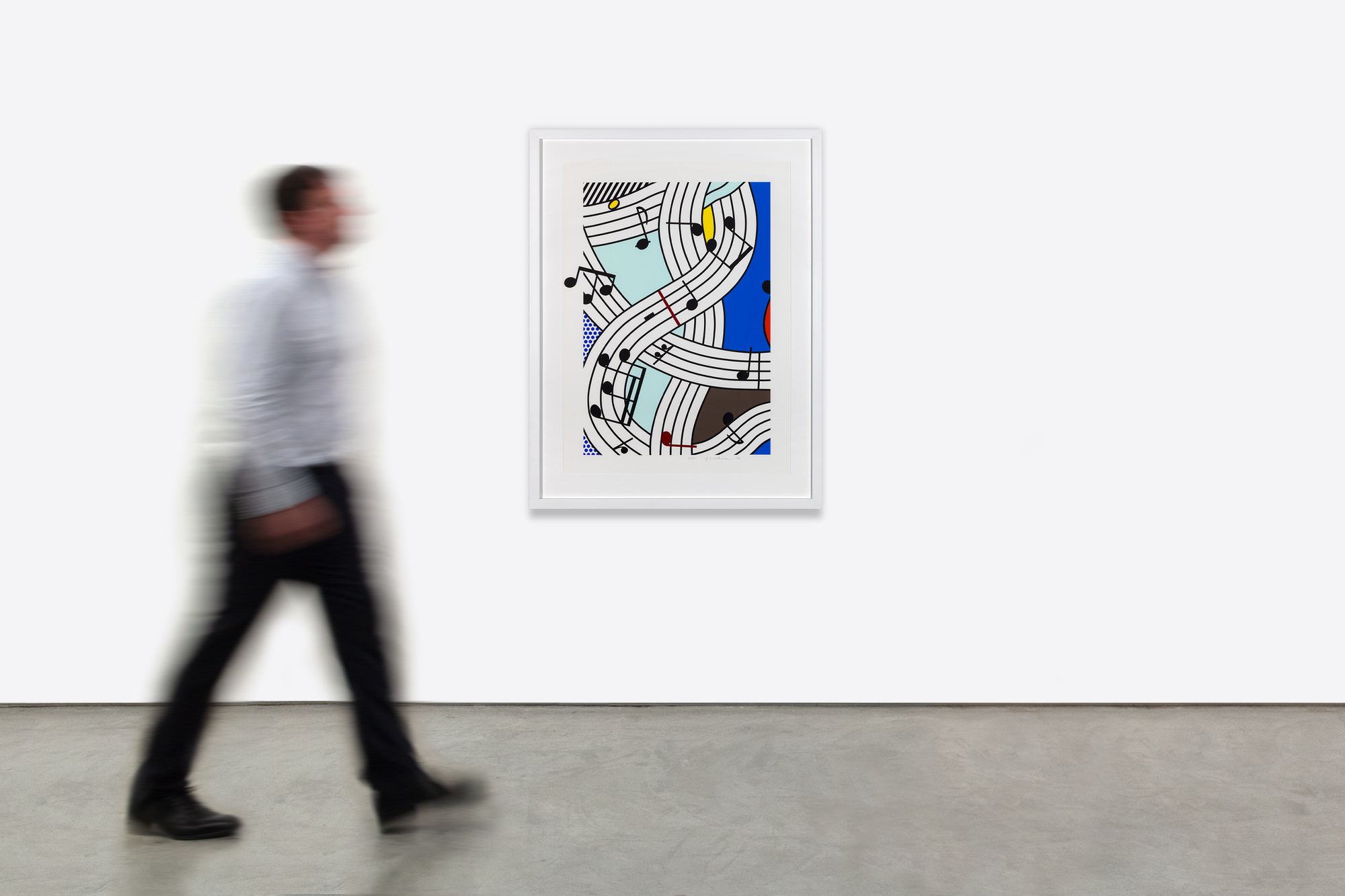 ROY LICHTENSTEIN - Composition I - screenprint in colors on Lanaquarelle watercolor paper - 39 3/4 x 30 in.