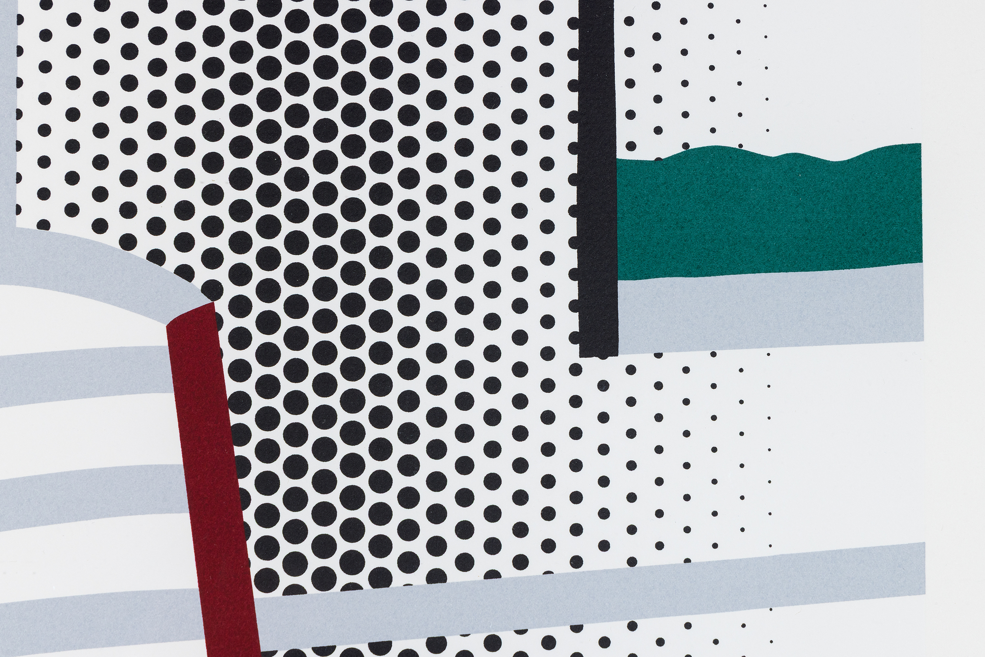 ROY LICHTENSTEIN - Interior with Chair, from the Leo Castelli 90th Birthday Portfolio ROY LICHTENSTEIN - Interior with Chair, from the Leo Castelli 90th Birthday Portfolio - screenprint in colors on Somerset paper - 27 x 20 1/2 in.