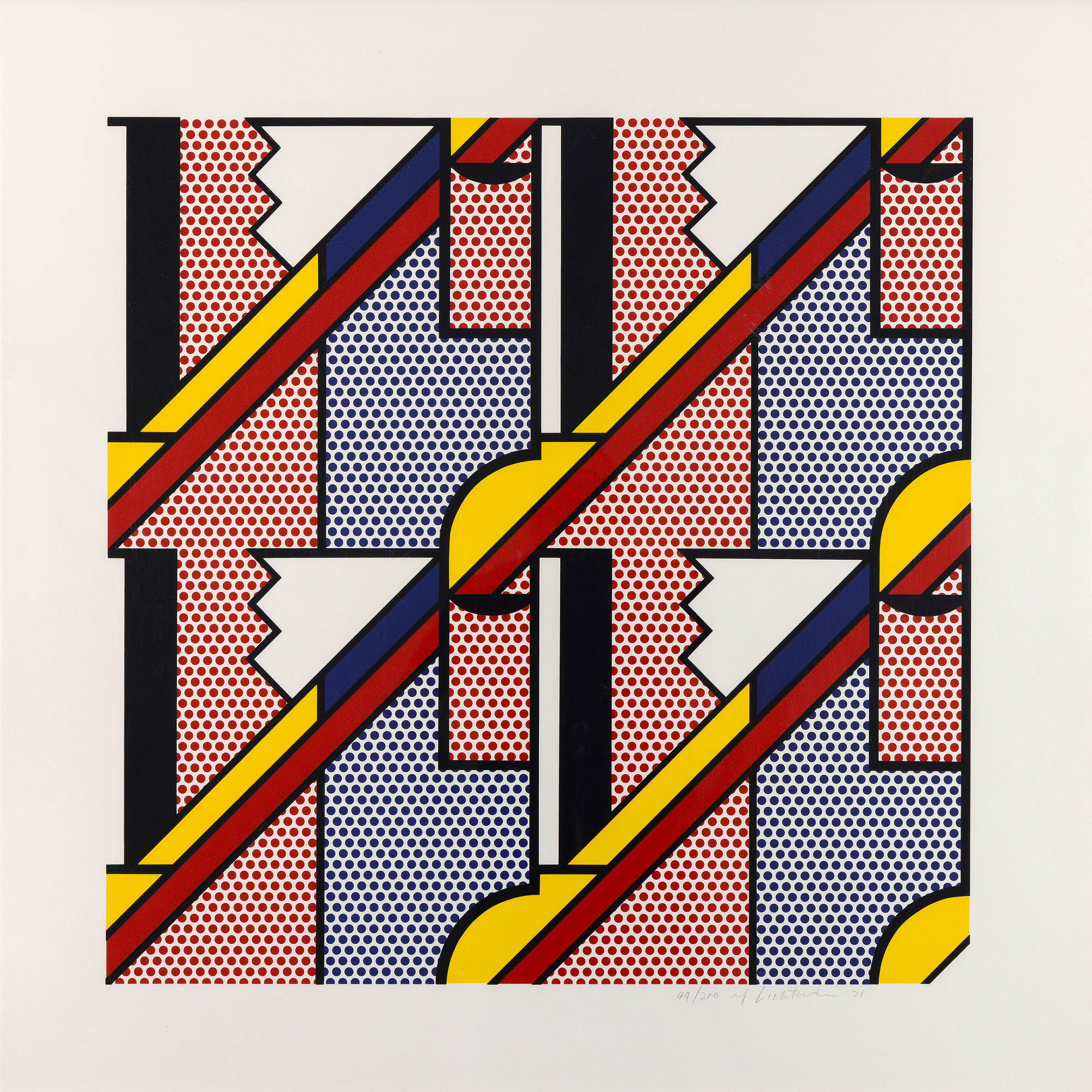 ROY LICHTENSTEIN - Modern Print ROY LICHTENSTEIN - Modern Print - lithograph and screenprint in colors on Arjomari paper - 24 x 24 in.