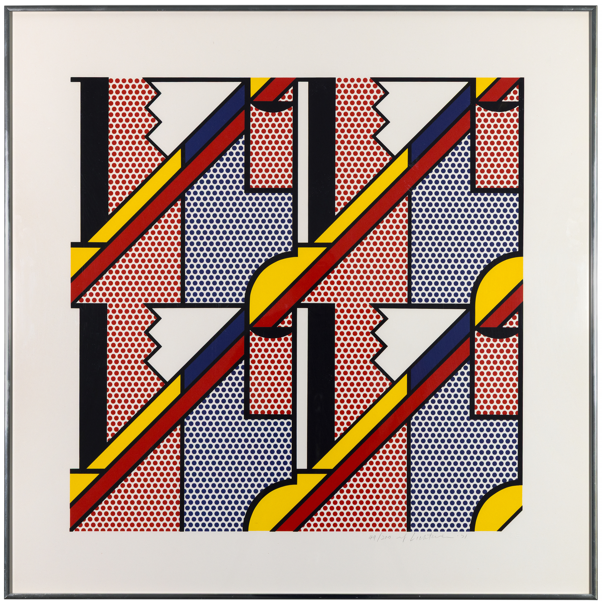 ROY LICHTENSTEIN - Modern Print ROY LICHTENSTEIN - Modern Print - lithograph and screenprint in colors on Arjomari paper - 24 x 24 in.