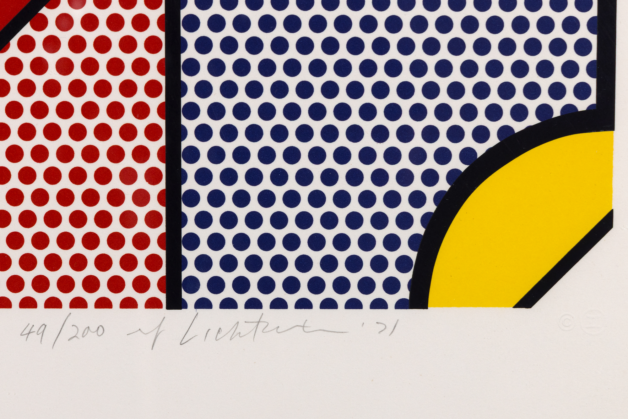 ROY LICHTENSTEIN - Modern Print ROY LICHTENSTEIN - Modern Print - lithograph and screenprint in colors on Arjomari paper - 24 x 24 in.