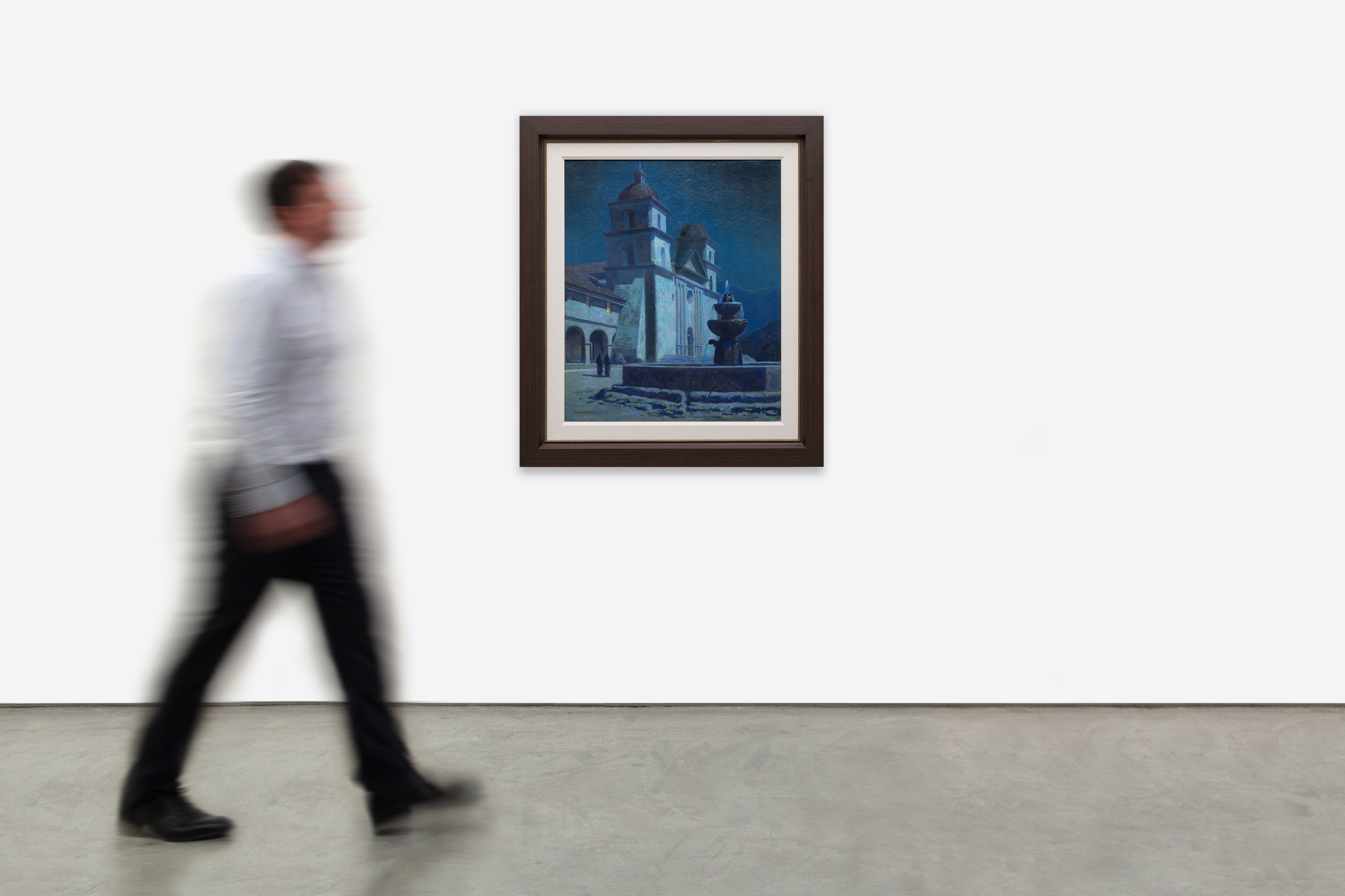 RUEHL FREDERICK HECKMAN - Santa Barbara Mission - oil on canvas - 36 x 30 in.