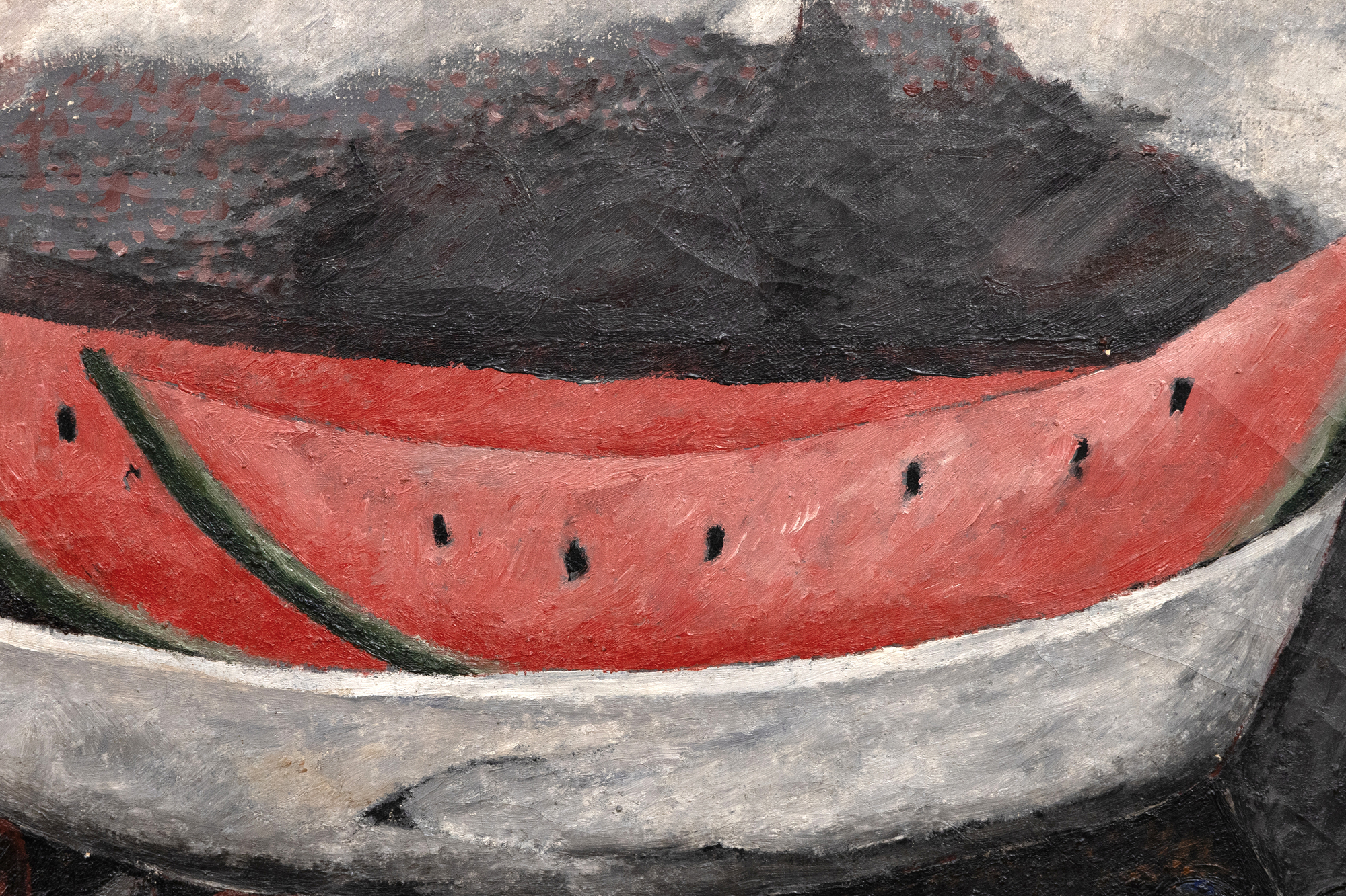 RUFINO TAMAYO - Naturaleza Muerta <div>In the mid-1920s, Rufino Tamayo embarked on the crucial development phase as a sophisticated, contemporary colorist. In New York, he encountered the groundbreaking works of Picasso, Braque, and Giorgio de Chirico, along with the enduring impact of Cubism. Exploring painterly and plastic values through subjects sourced from street scenes, popular culture, and the fabric of daily life, his unique approach to color and form began to take shape. It was a pivotal shift toward cosmopolitan aesthetics, setting him apart from the nationalist fervor championed by the politically charged narratives of the Mexican Muralist movement. By focusing on the vitality of popular culture, he captured the essential Mexican identity that prioritized universal artistic values over explicit social and political commentary. The approach underscored his commitment to redefining Mexican art on the global stage and highlighted his innovative contributions to the modernist dialogue. </div><br><br><div> </div><br><br><div>Like Cézanne, Tamayo elevated the still life genre to some of its most beautifully simple expressions. Yet high sophistication underlies the ease with which Tamayo melds vibrant Mexican motifs with the avant-garde influences of the School of Paris. As "Naturaleza Muerta" of 1935 reveals, Tamayo refused to lapse into the mere decoration that often characterizes the contemporary School of Paris art with which his work draws comparisons. Instead, his arrangement of watermelons, bottles, a coffee pot, and sundry items staged within a sobering, earthbound tonality and indeterminant, shallow space recalls Tamayo's early interest in Surrealism. An overlayed square matrix underscores the contrast between the organic subjects of the painting and the abstract, intellectualized structure imposed upon them, deepening the interpretation of the artist's exploration of visual perception and representation. In this way, the grid serves to navigate between the visible world and the underlying structures that inform our understanding of it, inviting viewers to consider the interplay between reality and abstraction, sensation and analysis.</div>