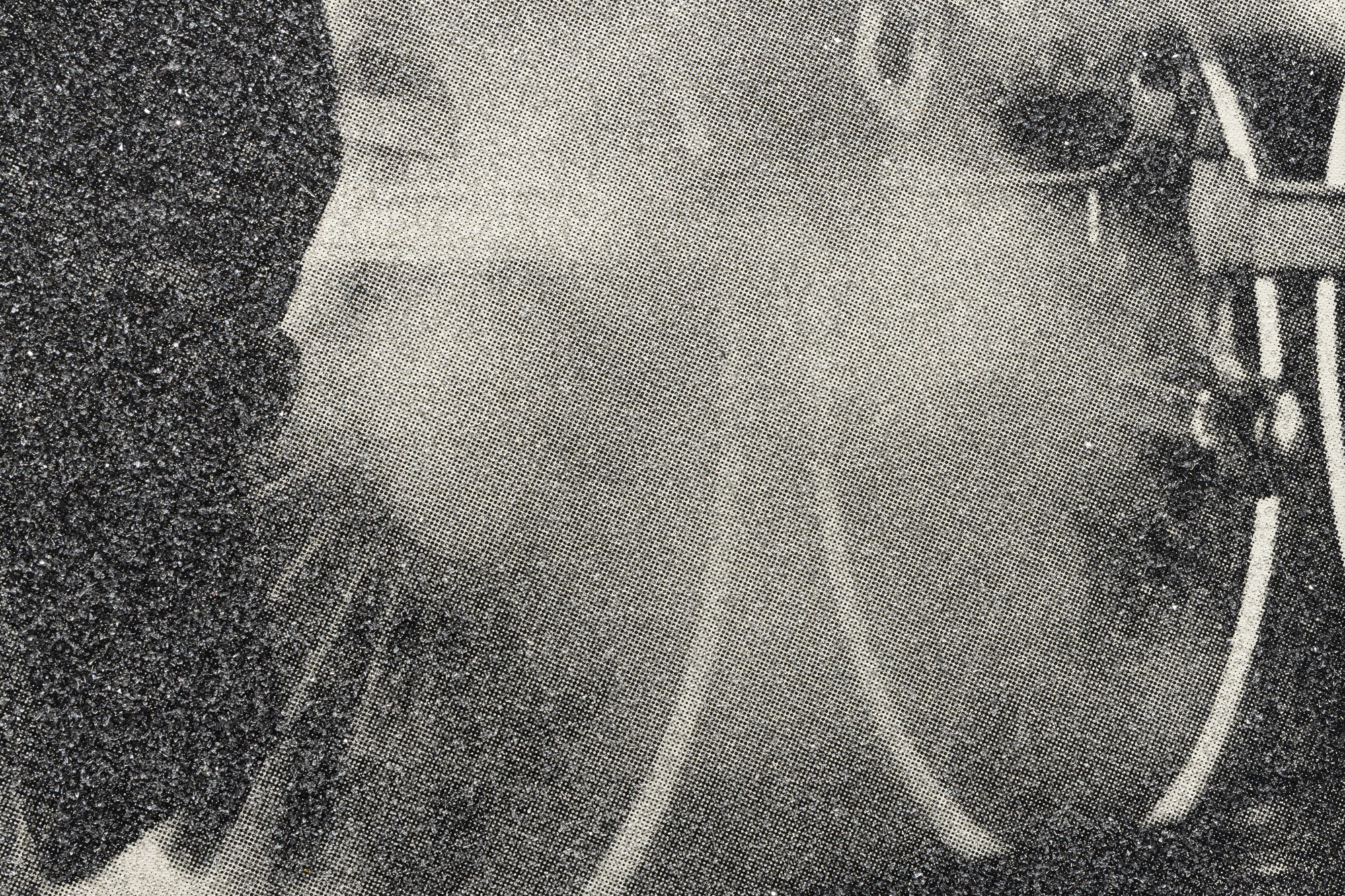 RUSSELL YOUNG - Audrey Hepburn - screenprint on linen with diamond dust - 38 x 30 in.