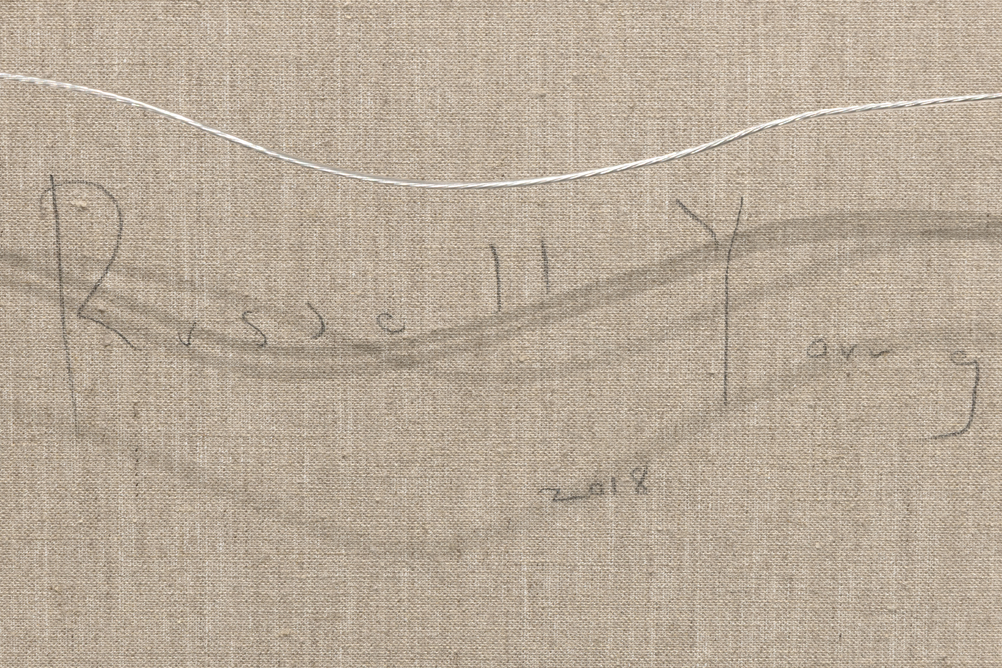 RUSSELL YOUNG - Audrey Hepburn - acrylic paint, enamel, and diamond dust screen print on linen - 35 1/4 x 27 in.