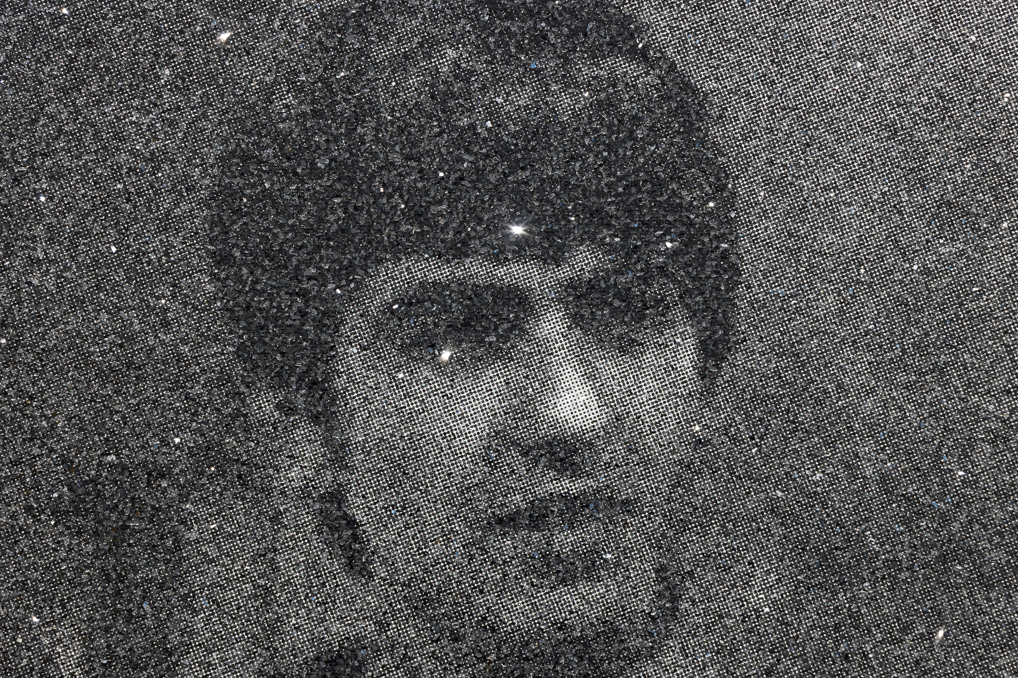 RUSSELL YOUNG - Beatlemania - acrylic, oil based ink, and diamond dust screenprint on linen - 36 x 60 in.