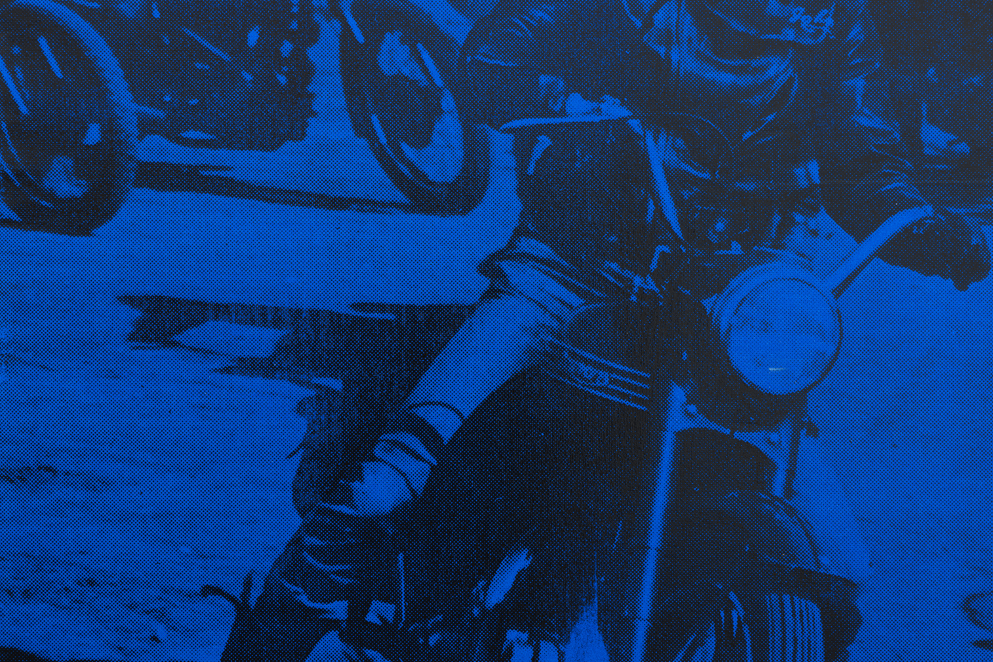 RUSSELL YOUNG - Brando Bike RUSSELL YOUNG - Brando Bike - screenprint on linen - 62 x 48 in.