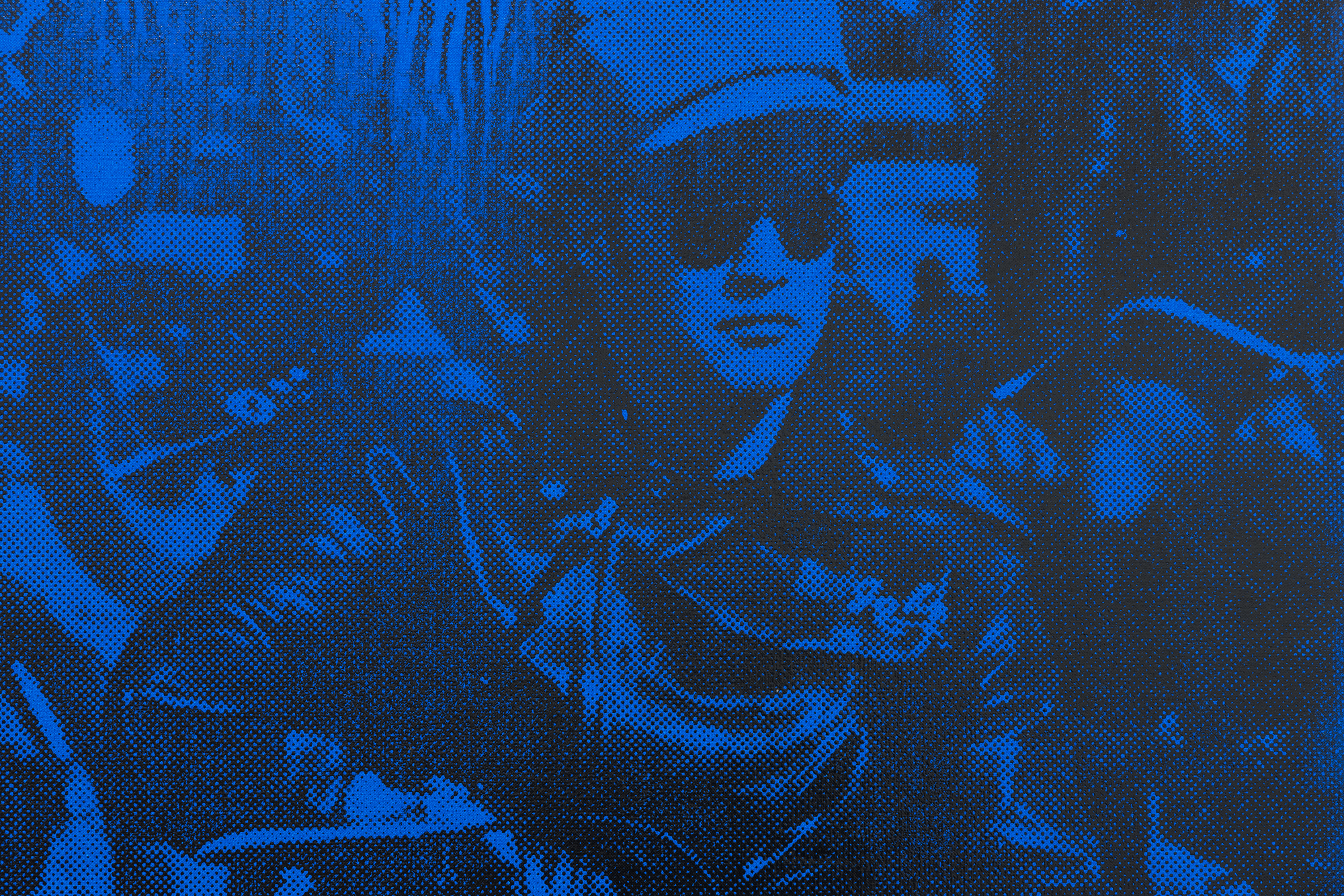 RUSSELL YOUNG - Brando Bike RUSSELL YOUNG - Brando Bike - screenprint on linen - 62 x 48 in.