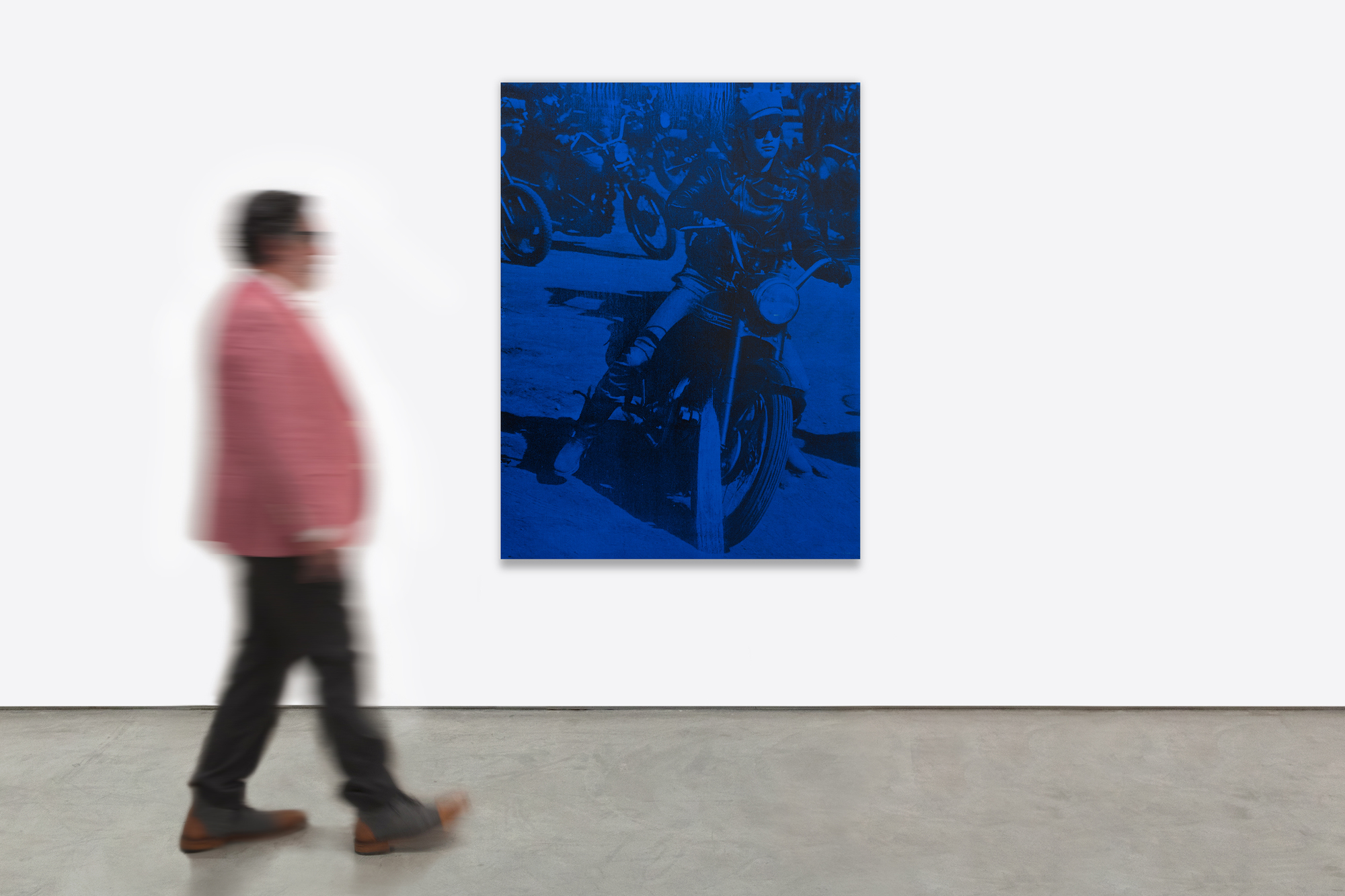 RUSSELL YOUNG - Brando Bike RUSSELL YOUNG - Brando Bike - screenprint on linen - 62 x 48 in.