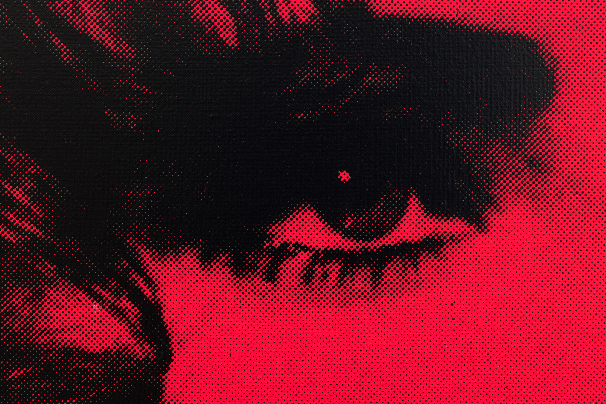 RUSSELL YOUNG - Elizabeth Taylor Portrait - screenprint on linen - 62 x 48 in.