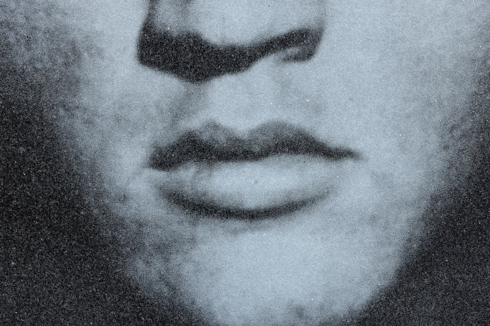 RUSSELL YOUNG - Elvis Heartbreak Hotel (Diptych) - acrylic and oil based ink and diamond dust hand pulled
screen print on linen - 63 x 94 in.