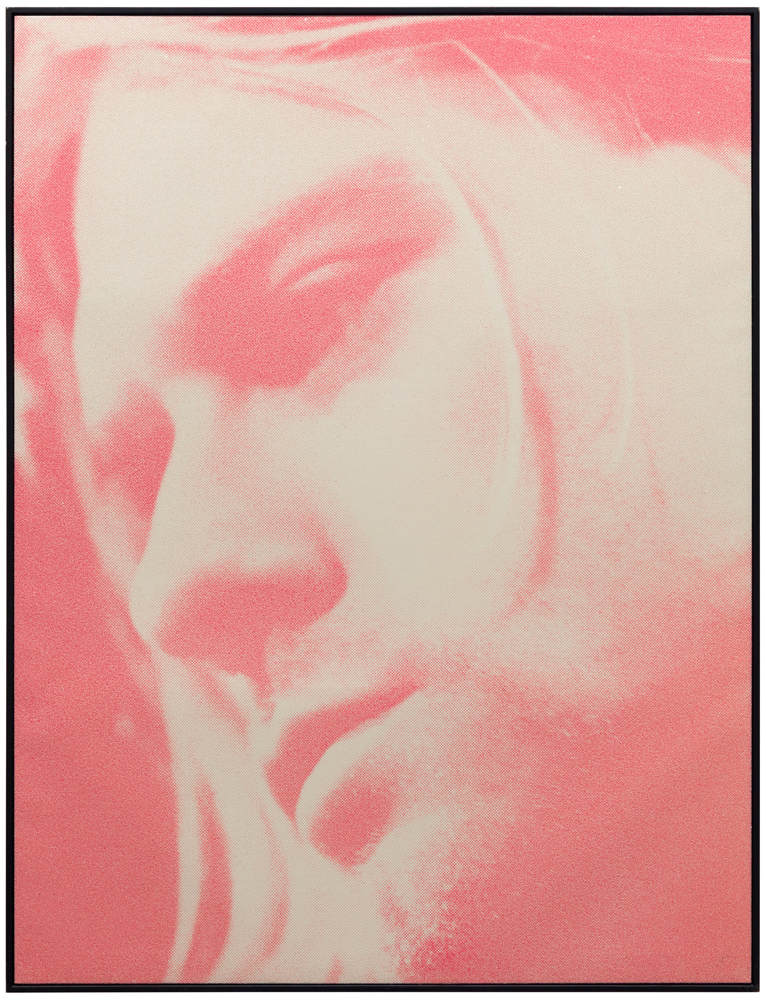 RUSSELL YOUNG - Kurt Cobain - acrylic paint, enamel and diamond dust screen print on linen - 62 x 48 in.