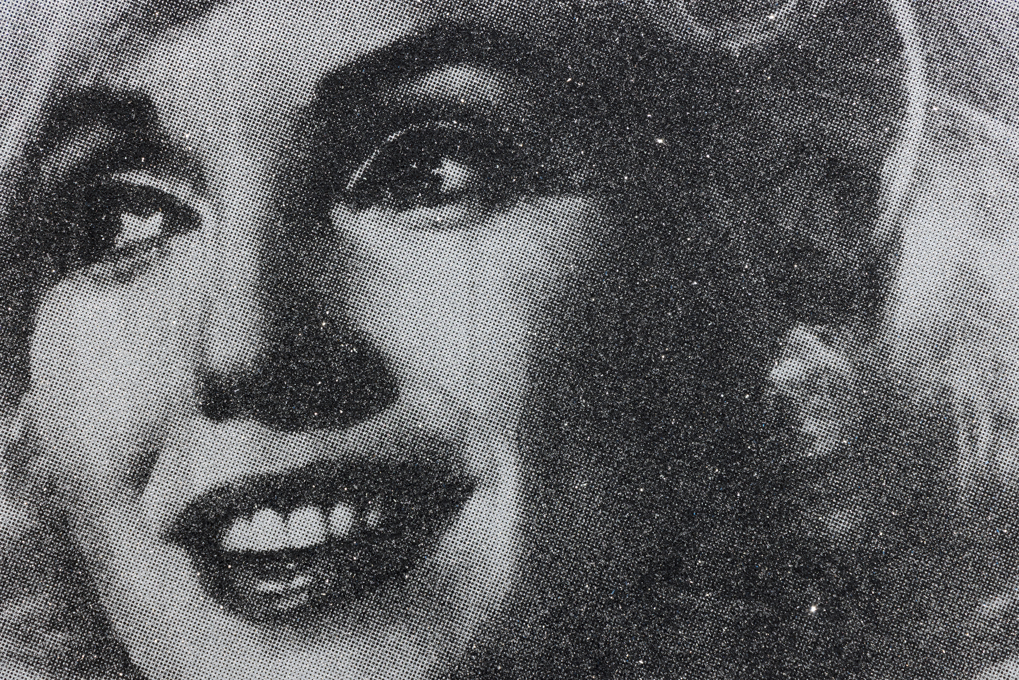 RUSSELL YOUNG - Marilyn Desire Live - acrylic paint, enamel, and diamond dust screenprint
on linen - 62 x 48 in.