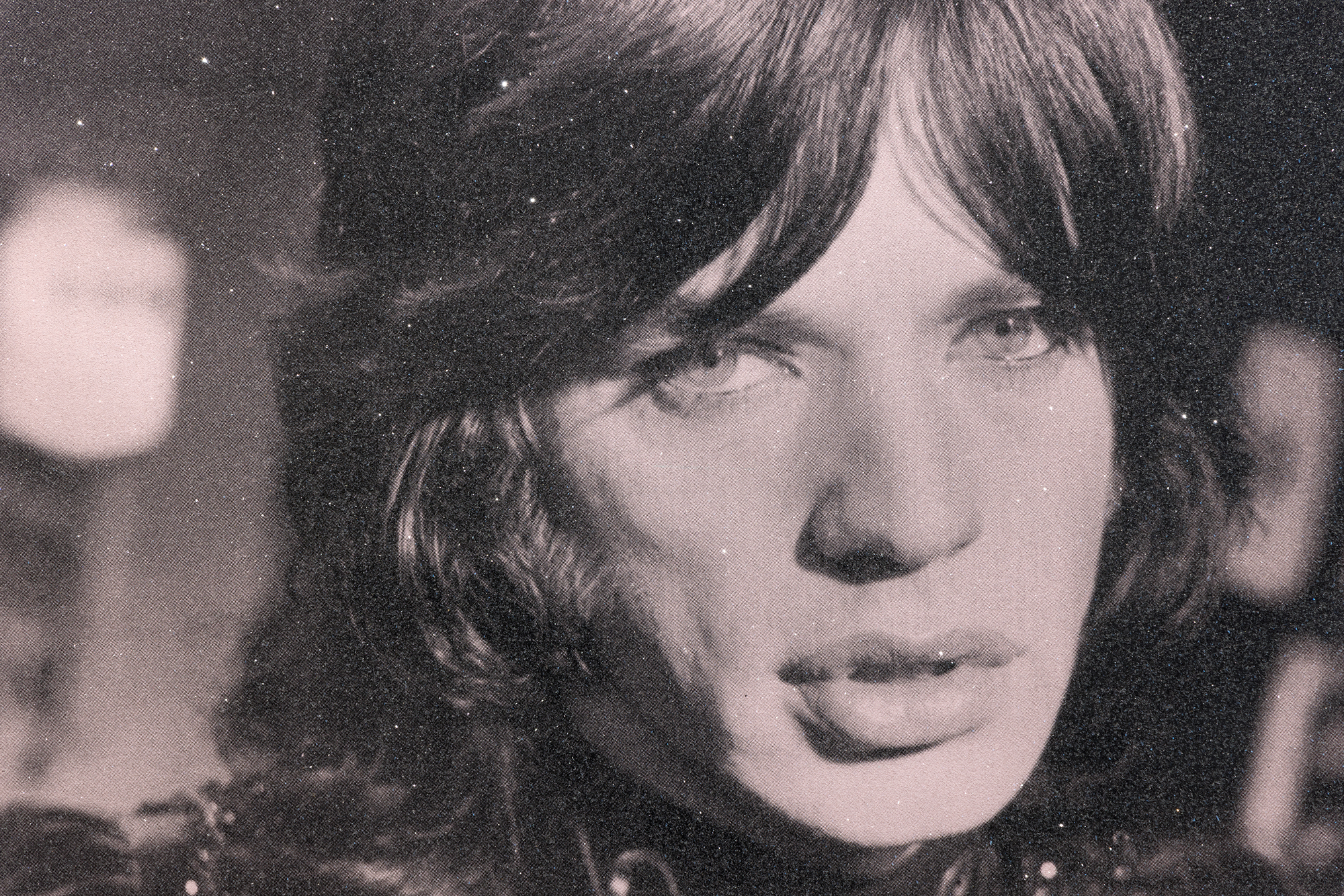 RUSSELL YOUNG - Mick Jagger (Sympathy for the Devil) - acrylic, oil based ink, screenprint with diamond dust on linen - 62 x 48 in.