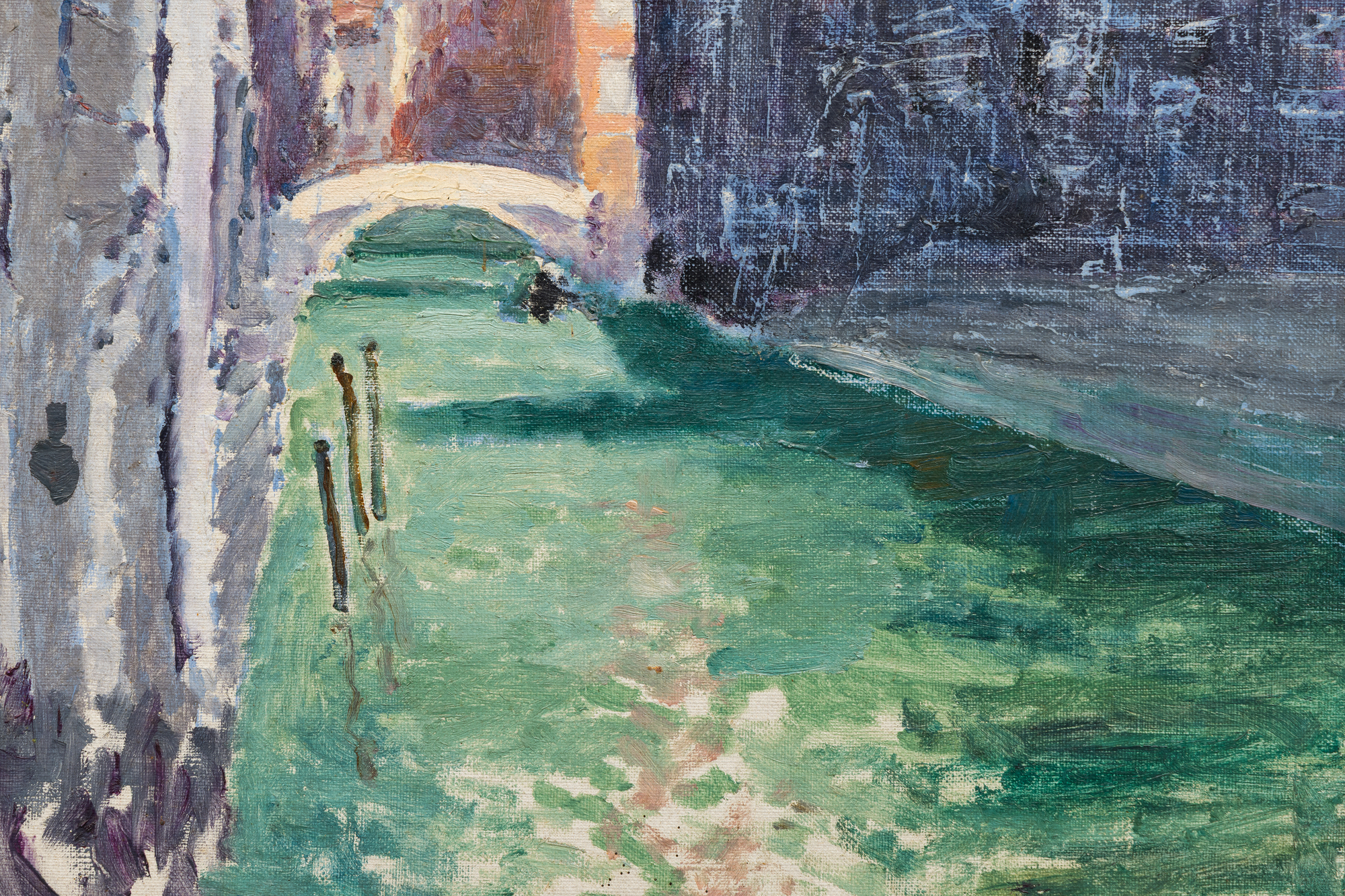 SIR WINSTON CHURCHILL - Venice, The Bridge of Sighs - oil on board - 19 3/4 x 13 3/4 in.