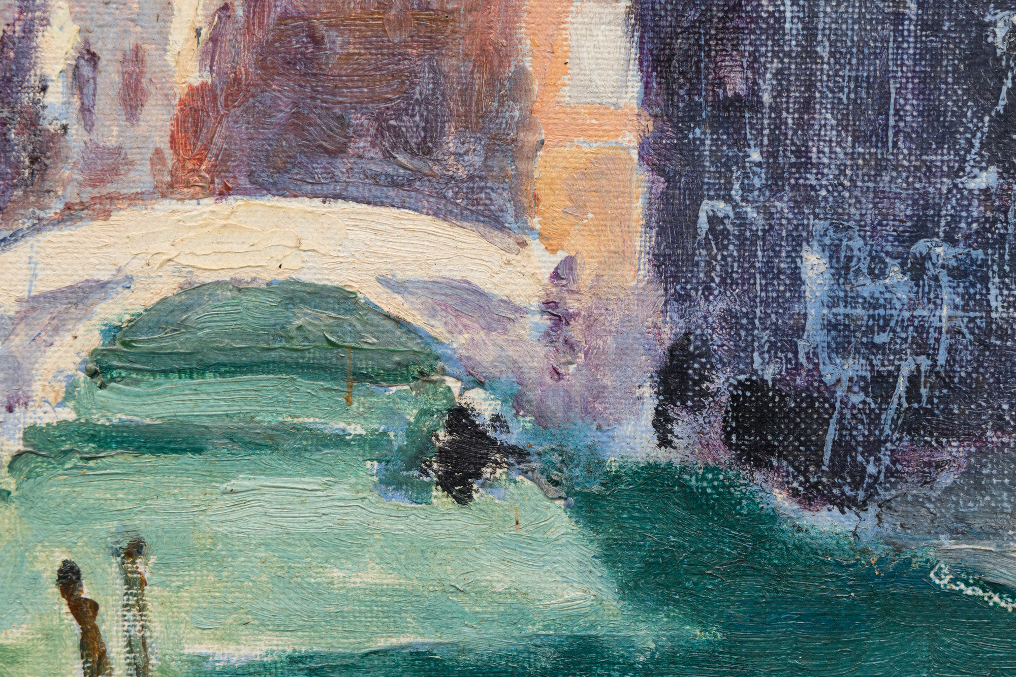 SIR WINSTON CHURCHILL - Venice, The Bridge of Sighs - oil on board - 19 3/4 x 13 3/4 in.