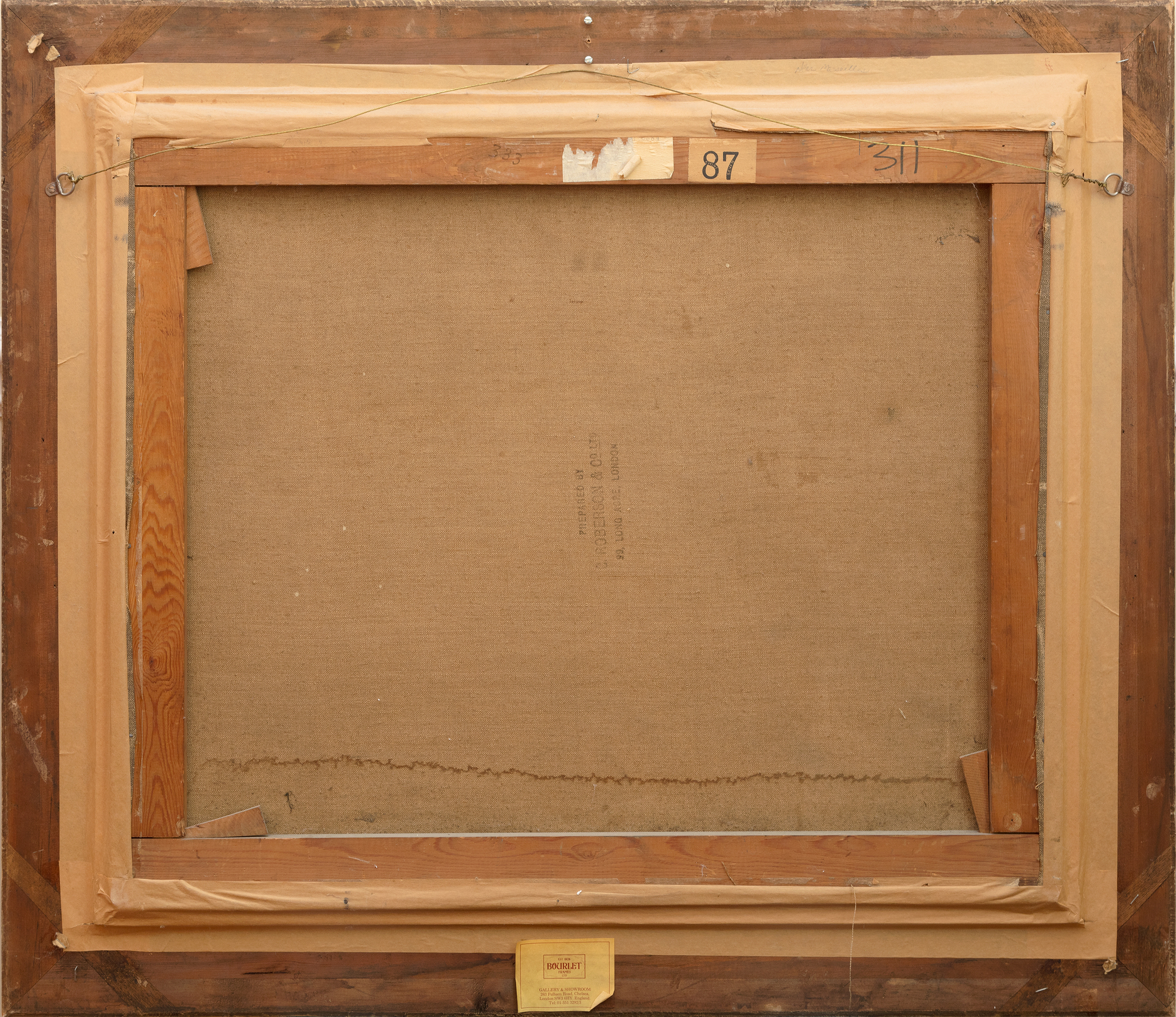 السير ونستون تشرشل - منظر فوق منفذ كاسيس (C 333) - زيت على قماش - 25 × 30 بوصة.