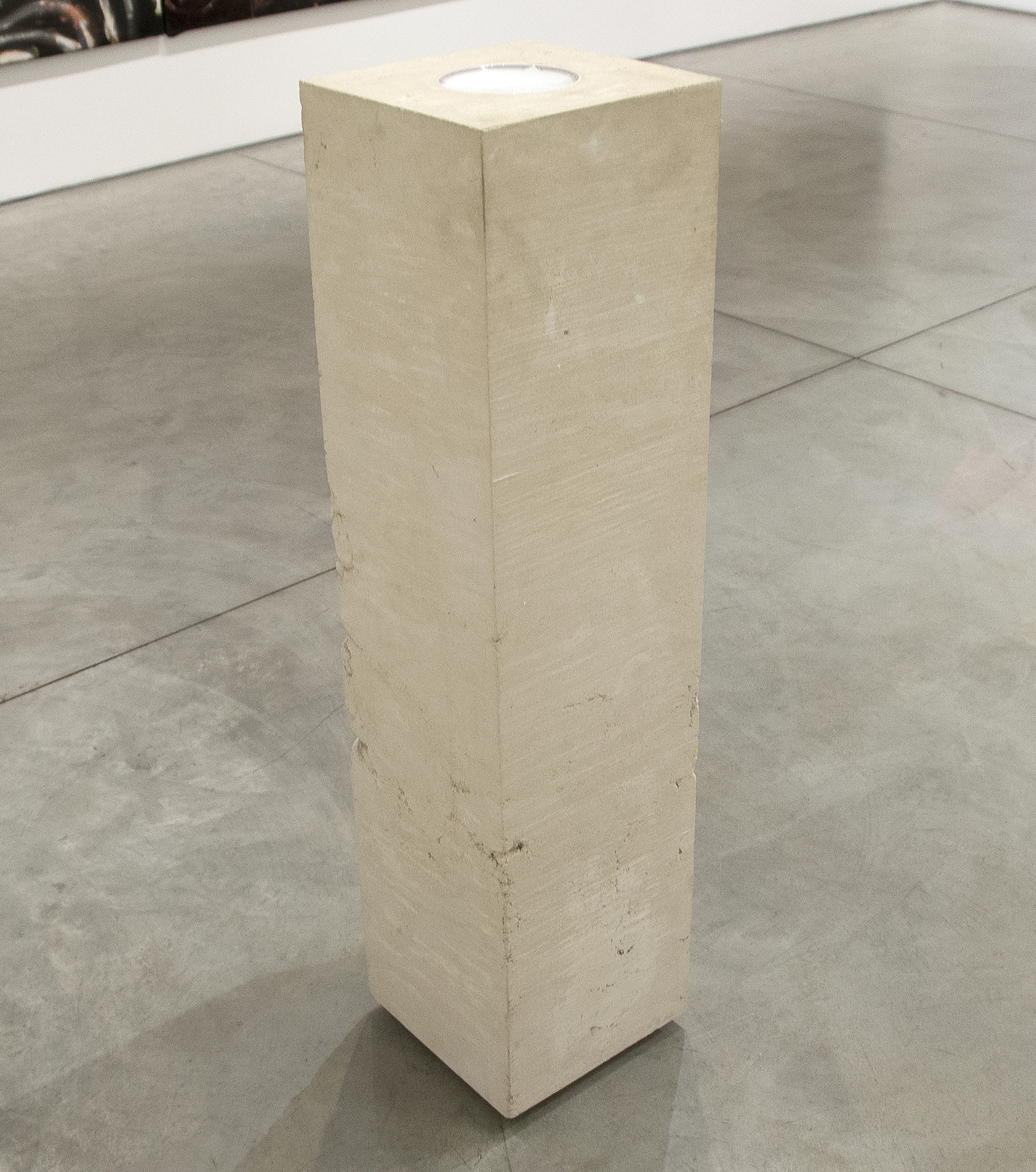 THEASTER GATES - Stand-Ins for Period of Wreckage 25 - white concrete and porcelain - 48 x 12 x 12 in.