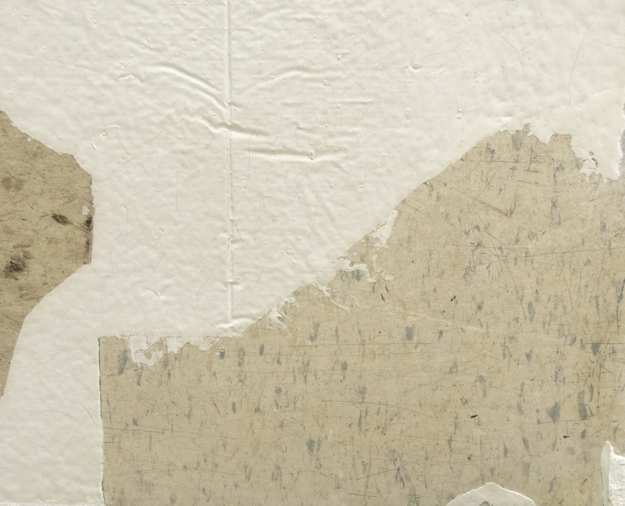 THEASTER GATES - 无标题（地板） - 白色水泥，碎屑，地板 - 35 x 35 x 3 in.