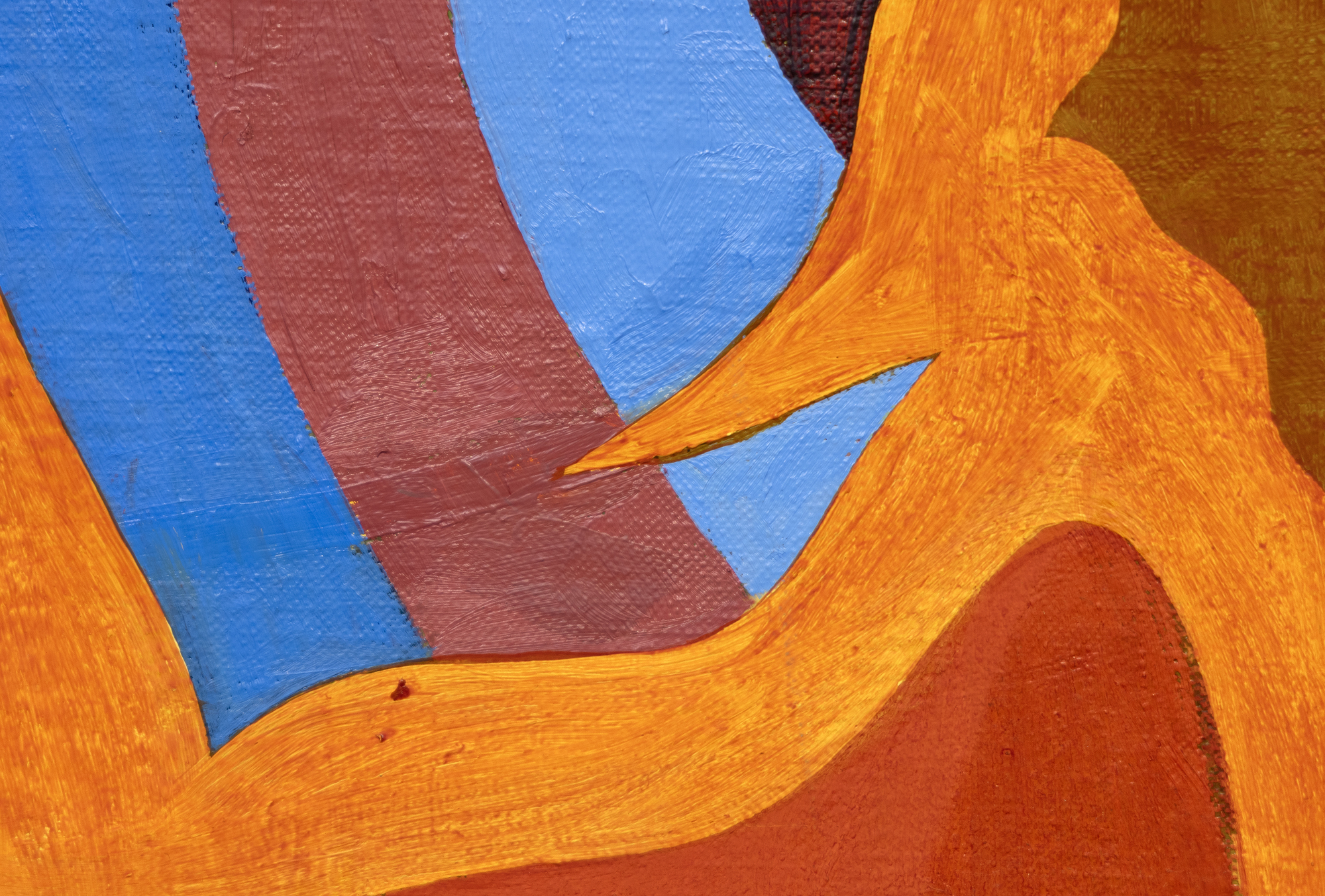 Nacido en 1944, Thomas Nozkowski creó pequeñas pinturas de gran riqueza cromática que reflejan las influencias dicotómicas de los expresionistas abstractos y los refugiados de la Bauhaus con los que estudió en la Cooper Union. Utilizando un pincel pequeño, su manejo incluye el raspado y el frotamiento de la pintura en formas que se registran en la obra terminada. Desarrolló un vocabulario distintivo y de gran alcance, empleando formas geométricas de tipo biomórfico en variadas combinaciones de colores y una amplia gama de asociaciones: suelos de baldosas, grupos de células, arquitectura y espacio exterior. A menudo, se destilan de sus propios recuerdos y experiencias. Nozkowski comentó este cuadro en concreto (Sin título, 1994) diciendo que refleja su fascinación por las escenas mitológicas pintadas en los paneles de las arcas de cassones del Renacimiento. Dijo que era el mejor de los tres o cuatro paneles de 15" x 30" de esta serie. Nozkowski fue manejado durante muchos años por la Galería Pace. Murió en 2019.