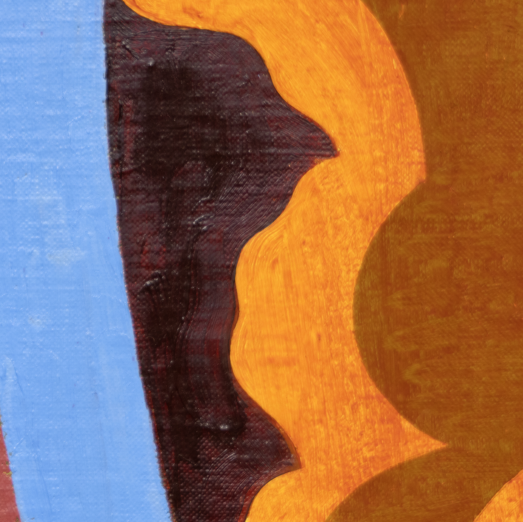 Né en 1944, Thomas Nozkowski crée de petites peintures richement colorées qui reflètent les influences dichotomiques des expressionnistes abstraits et des réfugiés du Bauhaus avec lesquels il a étudié à la Cooper Union. À l'aide d'un petit pinceau, il gratte et frotte la peinture d'une manière qui s'inscrit dans l'œuvre finale. Il a développé un vocabulaire distinctif et étendu, déployant des formes géométriques de type biomorphique dans des combinaisons de couleurs variées et un large éventail d'associations : carrelage, grappes de cellules, architecture et espace. Souvent, elles sont distillées à partir de ses propres souvenirs et expériences. Nozkowski a commenté cette peinture spécifique (Sans titre, 1994) en disant qu'elle reflétait sa fascination pour les scènes mythologiques peintes sur les panneaux de commodes en cassone de la Renaissance. Il a déclaré qu'il s'agissait du meilleur des trois ou quatre panneaux de 15" x 30" de cette série. Nozkowski a été manipulé pendant de nombreuses années par la galerie Pace. Il est décédé en 2019.