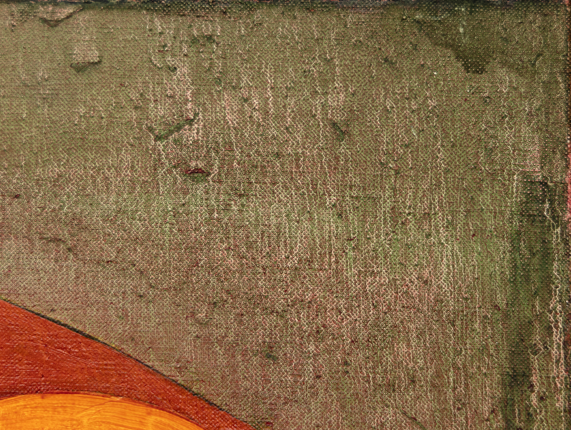 Der 1944 geborene Thomas Nozkowski schuf kleine, farbenprächtige Gemälde, die die gegensätzlichen Einflüsse der Abstrakten Expressionisten und Bauhaus-Flüchtlinge widerspiegeln, bei denen er an der Cooper Union studierte. Er verwendet einen kleinen Pinsel und schabt und reibt die Farbe auf eine Art und Weise ab, die sich im fertigen Werk niederschlägt. Er entwickelte ein unverwechselbares, breit gefächertes Vokabular, in dem er biomorph anmutende geometrische Formen in unterschiedlichen Farbschemata und einer Vielzahl von Assoziationen einsetzt: von Fliesenböden über Zellcluster bis hin zu Architektur und Weltraum. Oft sind sie aus seinen eigenen Erinnerungen und Erfahrungen destilliert. Nozkowski kommentierte dieses spezielle Gemälde (Ohne Titel, 1994) mit den Worten, dass es seine Faszination für die mythologischen Szenen widerspiegelt, die auf die Kassettentruhen der Renaissance gemalt sind. Er bezeichnete es als das beste von drei oder vier 15" x 30" großen Tafeln dieser Serie. Nozkowski wurde viele Jahre lang von der Pace Gallery betreut. Er ist 2019 verstorben.