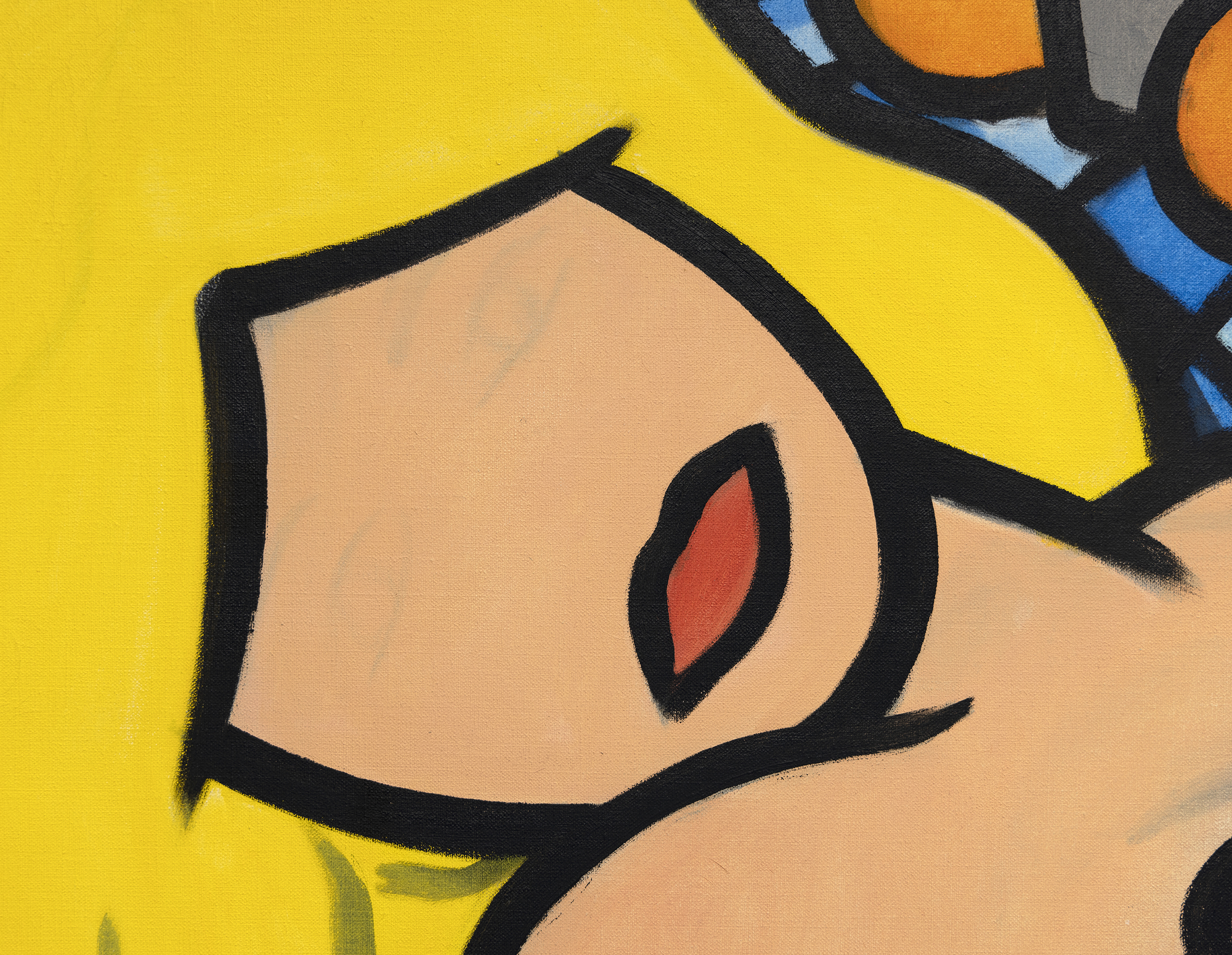 TOM WESSELMANN - 1962 Plus 35 Nude Sketch II - alkyd oil on canvas - 43 x 58 5/8 in.