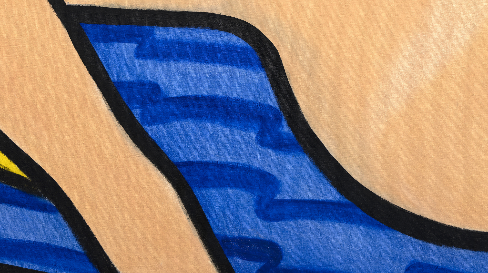 TOM WESSELMANN - 1962 Plus 35 Nude Sketch II - alkyd oil on canvas - 43 x 58 5/8 in.