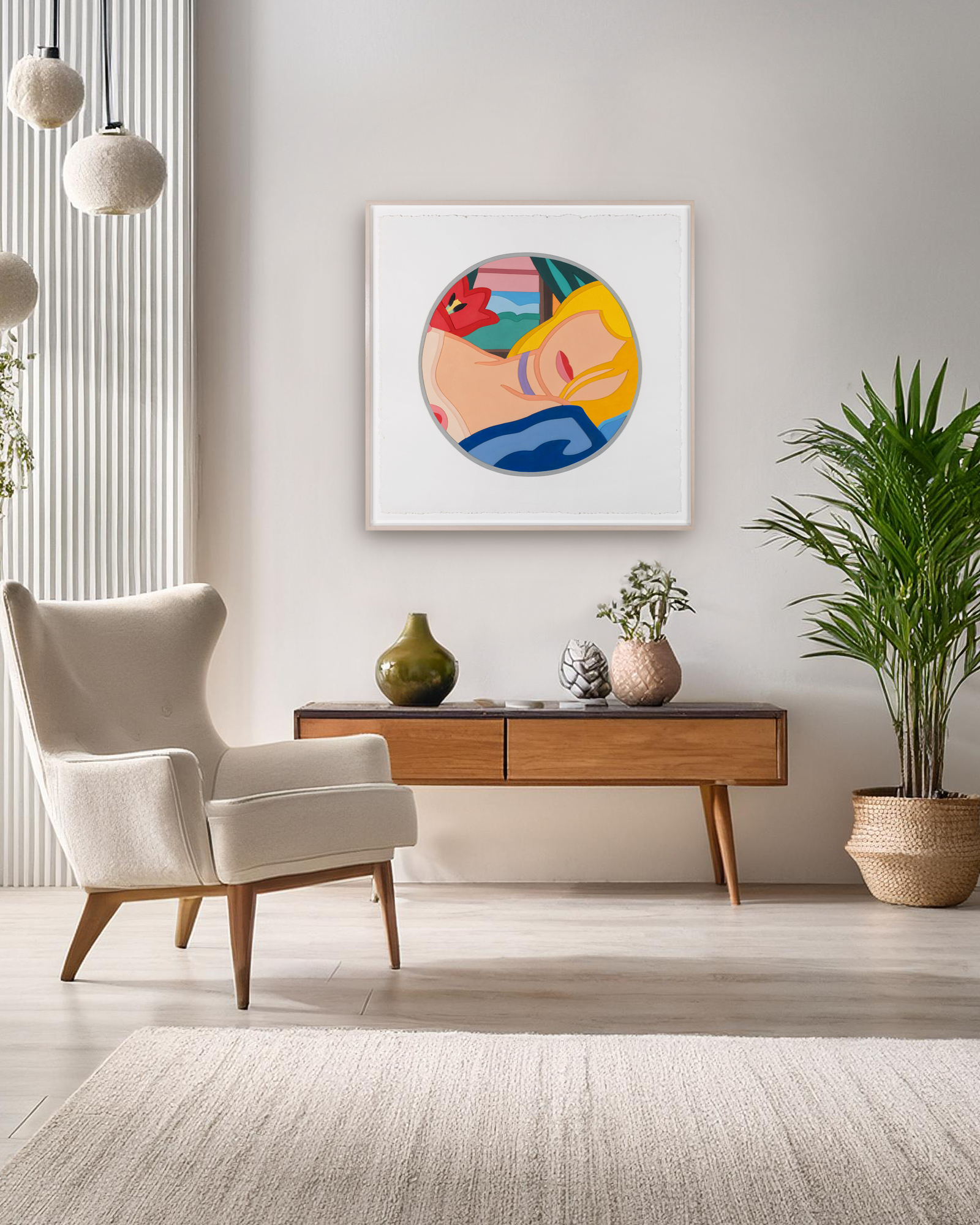 TOM WESSELMANN - Blonde Vivienne - Mixografia® print on handmade paper - 40 1/2 x 40 1/2 in.