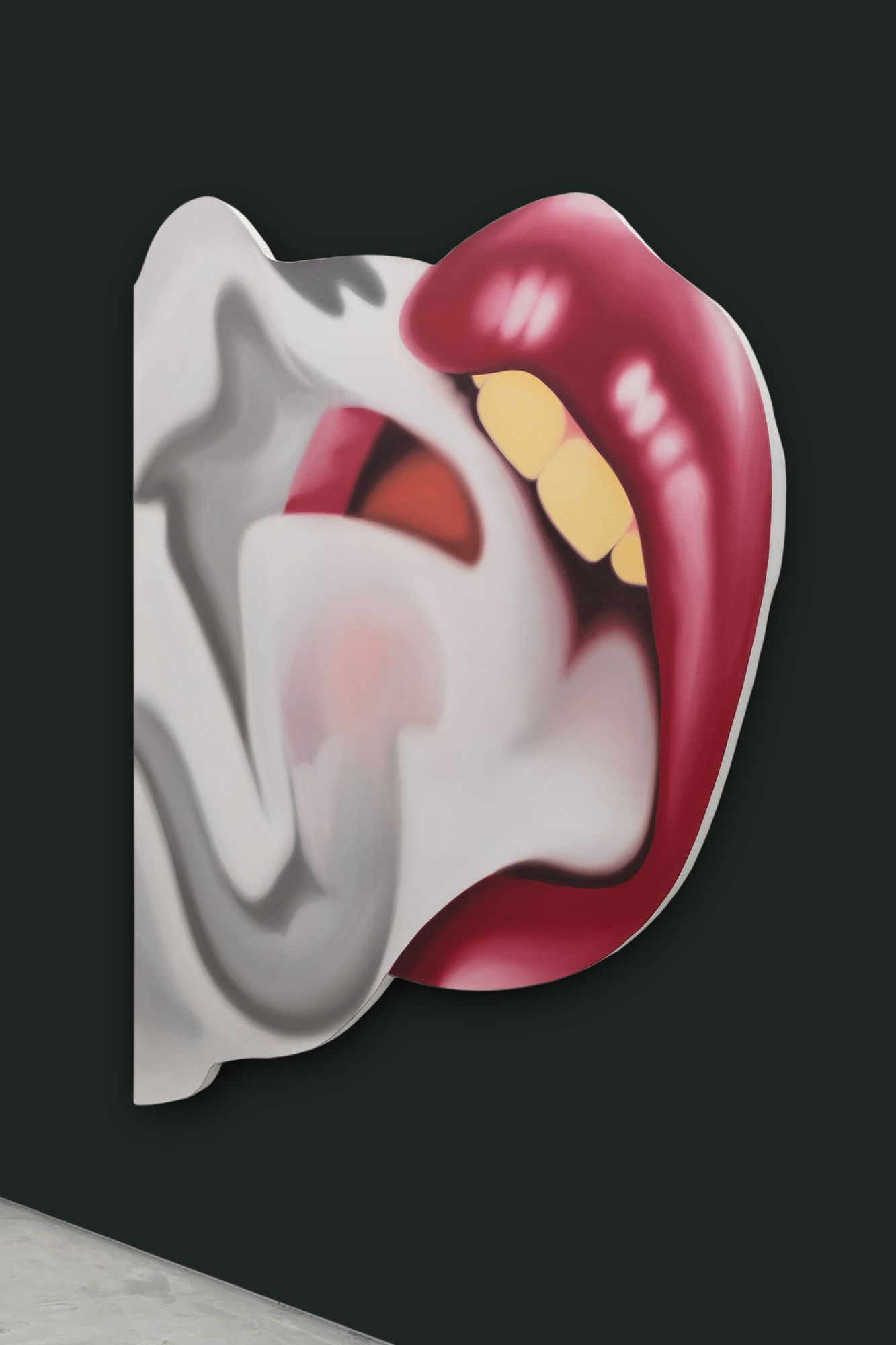 TOM WESSELMANN - Smoker No. 21 <div>Having unwittingly inserted himself into the Pop Art conversation with his Great American Nude series, Tom Wesselmann spent the rest of his career explaining that his motivation was not to focus excessively on a subject matter or to generate social commentary but instead, to give form to what titillated him most as beautiful and exciting. His disembodied Mouth series of 1965 established that an image did not have to rely on extraneous elements to communicate meaning. But it was his follow-up performances with the Smoker series and its seductive, fetish allure that raised his standing among true sybarites everywhere. Apart from perceiving smoking as cool and chic, a painting such as Smoker #21 is the consummate celebration of Wesselmann’s abilities as a painter. Enticed by the undulating smoke, Wesselmann took great pains to accurately depict its sinuous movements and observe the momentary pauses that heightened his appreciation of its sensual nature. Like all of Wesselmann’s prodigious scaled artworks, Smoker #21 has the commanding presence of an altarpiece. It was produced during long hours in his impressive Manhattan studio in Cooper Square, and the result is one of sultry dynamism — evocative, sensual, alluring, sleek, luscious, and perhaps, even sinister — a painting that flaunts his graphic supremacy and potent realism varnished with his patented sex appeal flair.<br><br><br><br>Tom Wesselmann expanded upon the success of his Great American Nudes by focusing on singular features of his subjects and began painting his Mouth series in 1965. In 1967, Wesselmann’s friend Peggy Sarno paused for a cigarette while modeling for Wesselmann’s Mouth series, inspiring his Smoker paintings. The whisps of smoke were challenging to paint and required Wesselmann to utilize photographs as source material to capture the smoke’s ephemeral nature properly. The images here show Wesselmann photographing his friend, the screenwriter Danièle Thompson, as she posed for some of Wesselmann’s source images.</div>