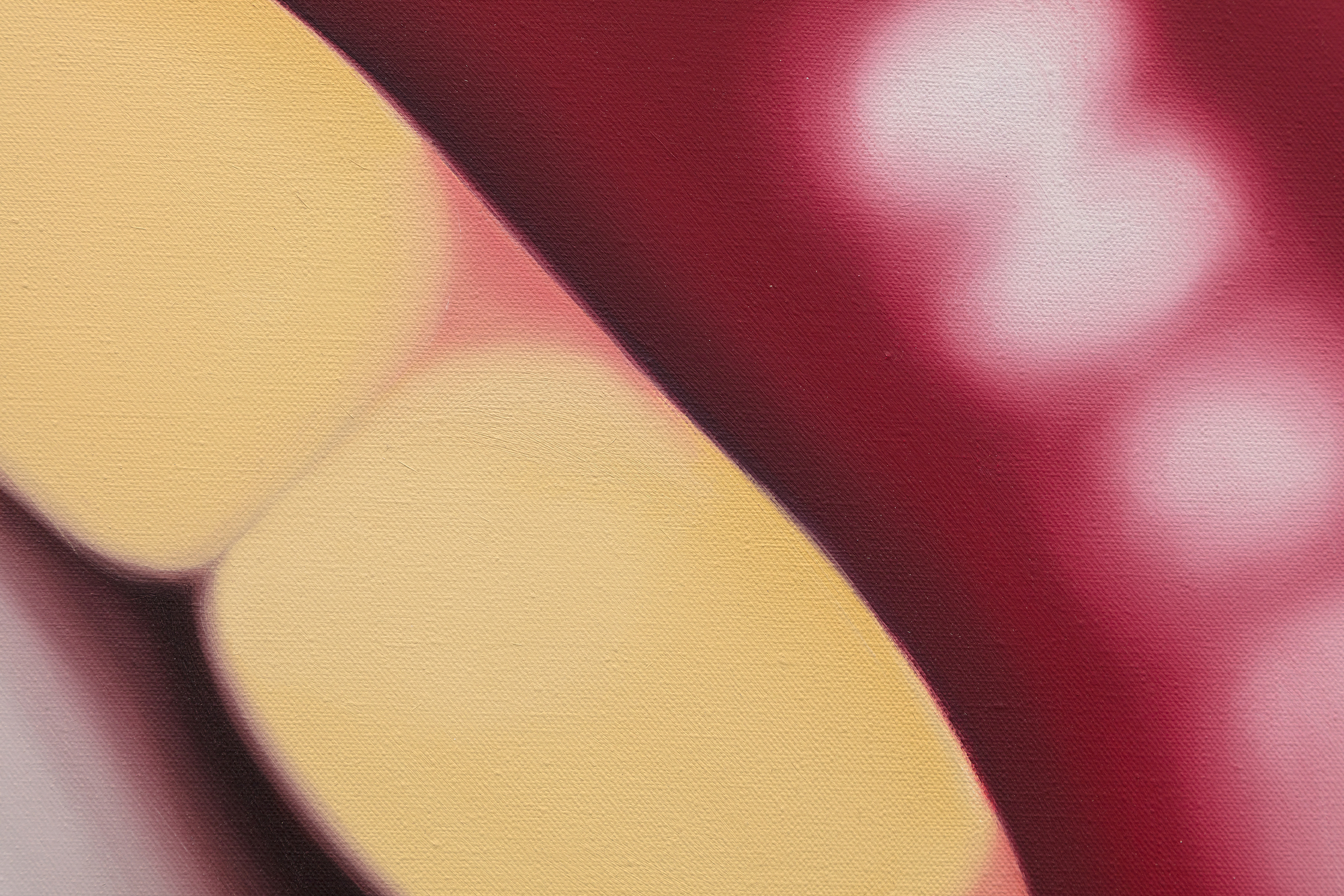 TOM WESSELMANN - Fumador nº 21 - óleo sobre lienzo perfilado - 74 1/2 x 67 1/2 pulg.