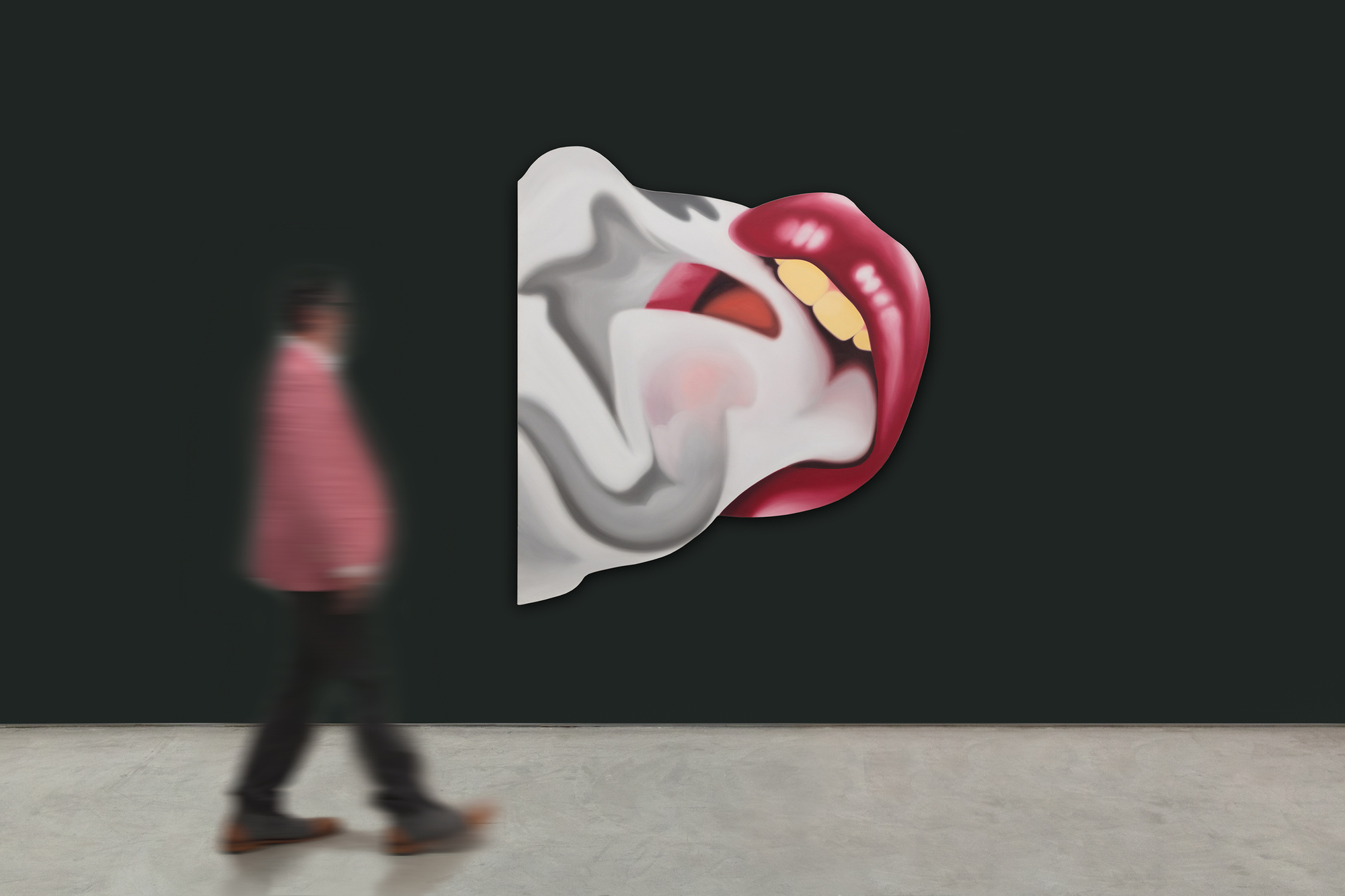 TOM WESSELMANN - Smoker No. 21 <div>Having unwittingly inserted himself into the Pop Art conversation with his Great American Nude series, Tom Wesselmann spent the rest of his career explaining that his motivation was not to focus excessively on a subject matter or to generate social commentary but instead, to give form to what titillated him most as beautiful and exciting. His disembodied Mouth series of 1965 established that an image did not have to rely on extraneous elements to communicate meaning. But it was his follow-up performances with the Smoker series and its seductive, fetish allure that raised his standing among true sybarites everywhere. Apart from perceiving smoking as cool and chic, a painting such as Smoker #21 is the consummate celebration of Wesselmann’s abilities as a painter. Enticed by the undulating smoke, Wesselmann took great pains to accurately depict its sinuous movements and observe the momentary pauses that heightened his appreciation of its sensual nature. Like all of Wesselmann’s prodigious scaled artworks, Smoker #21 has the commanding presence of an altarpiece. It was produced during long hours in his impressive Manhattan studio in Cooper Square, and the result is one of sultry dynamism — evocative, sensual, alluring, sleek, luscious, and perhaps, even sinister — a painting that flaunts his graphic supremacy and potent realism varnished with his patented sex appeal flair.<br><br><br><br>Tom Wesselmann expanded upon the success of his Great American Nudes by focusing on singular features of his subjects and began painting his Mouth series in 1965. In 1967, Wesselmann’s friend Peggy Sarno paused for a cigarette while modeling for Wesselmann’s Mouth series, inspiring his Smoker paintings. The whisps of smoke were challenging to paint and required Wesselmann to utilize photographs as source material to capture the smoke’s ephemeral nature properly. The images here show Wesselmann photographing his friend, the screenwriter Danièle Thompson, as she posed for some of Wesselmann’s source images.</div>