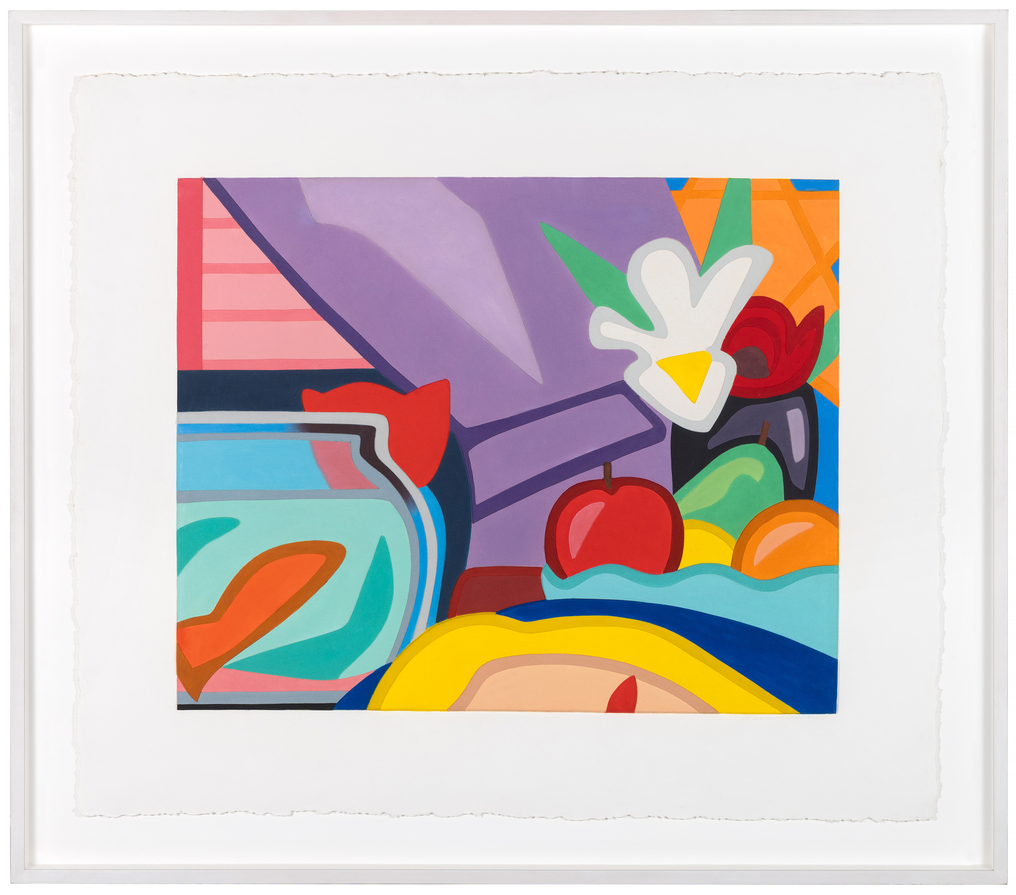 TOM WESSELMANN - Still Life With Blonde and Goldfish - Mixografia® print on handmade paper - 33 1/4 x 38 3/4 in.