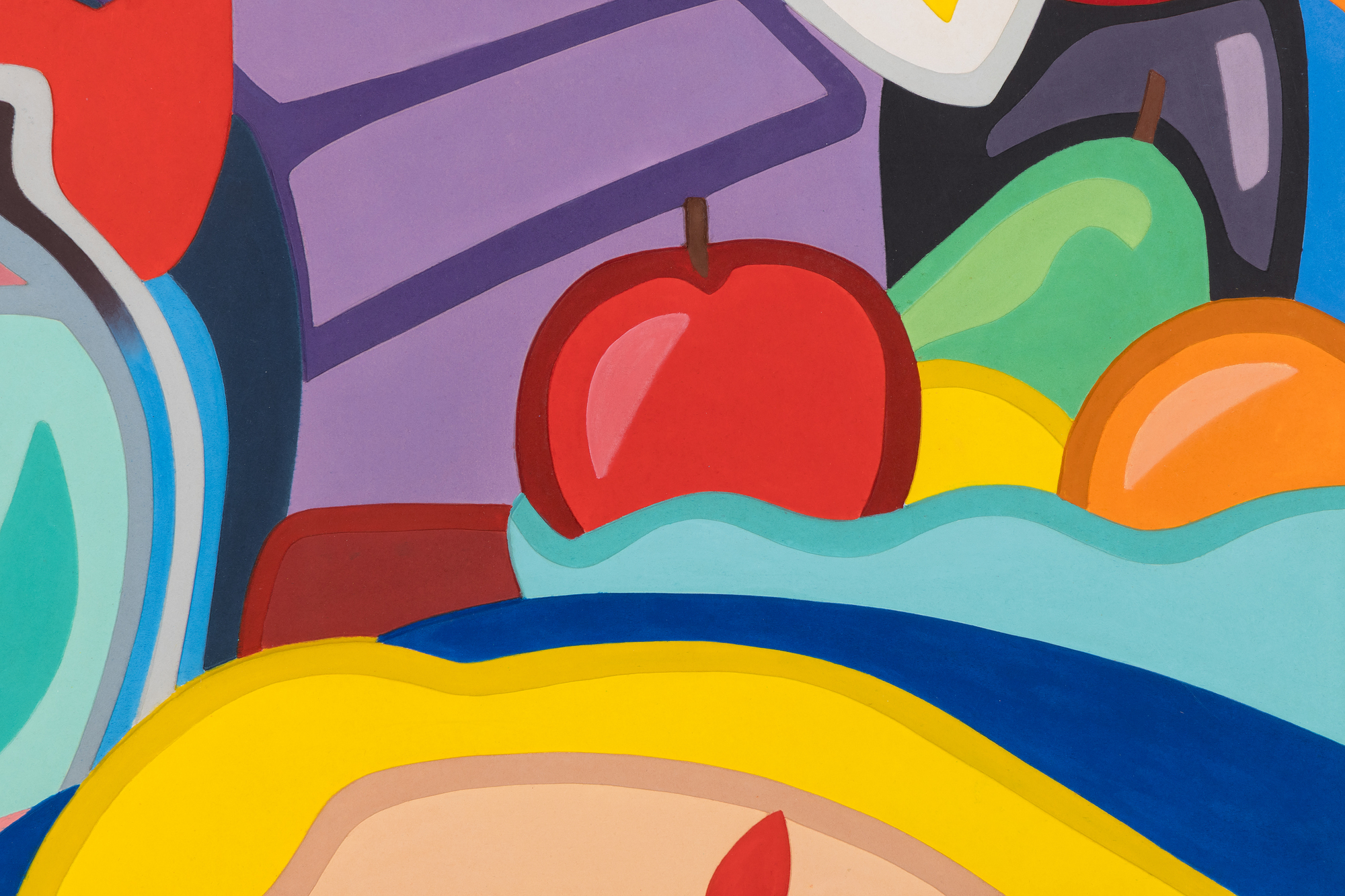 TOM WESSELMANN - Still Life With Blonde and Goldfish - Mixografia® print on handmade paper - 33 1/4 x 38 3/4 in.