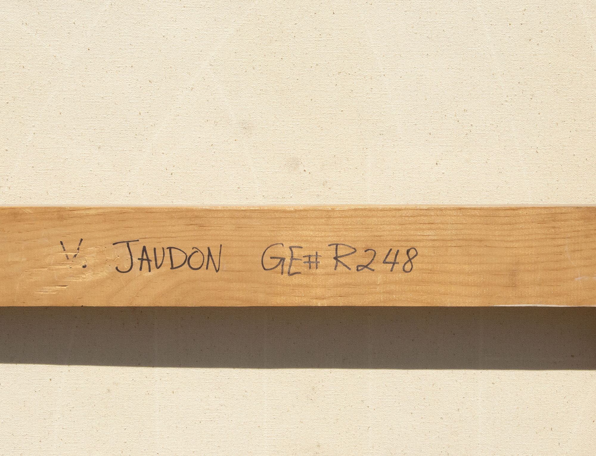 Jaudon was one of the founders of the Pattern and Decoration movement. With a foundation of feminist theory, Jaudon repositioned what were considered trivial art forms and minor visual images. These forms and symbols were relegated because of their association with the feminine or non-Western. 
<br>
<br>At the same time, Palmyra exemplifies the ability of Jaudon to create aesthetically beautiful works. Jaudon interweaves shades of red into ornate arabesques recalling gothic stonework, celtic knots, and Islamic calligraphy. The crispness of the lines against the impasto and the layering of red tones makes it appear that the lines are carved like stone.