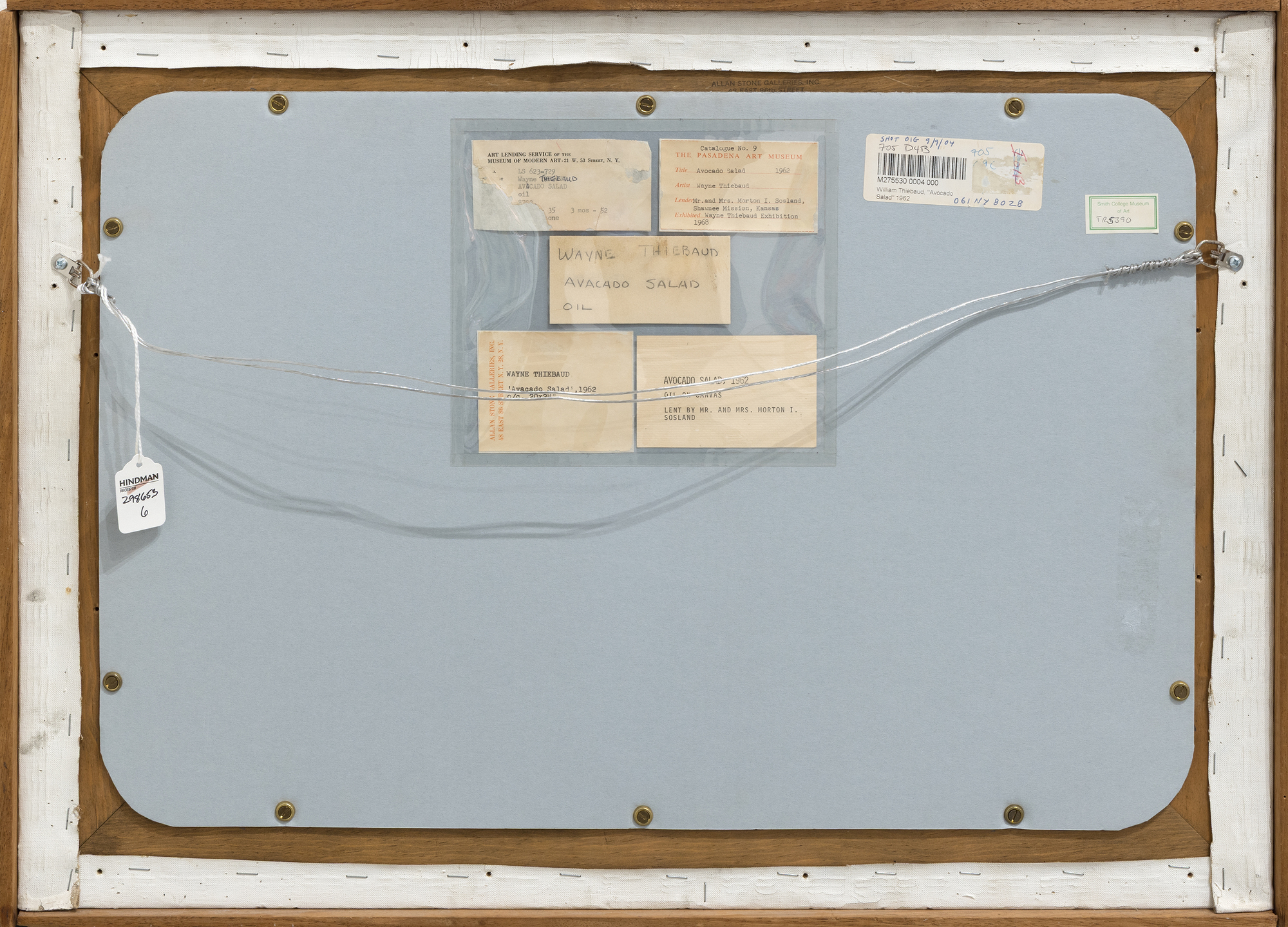 WAYNE THIEBAUD - Avocado Salad - oil on prepared canvas - 20 x 28 in.