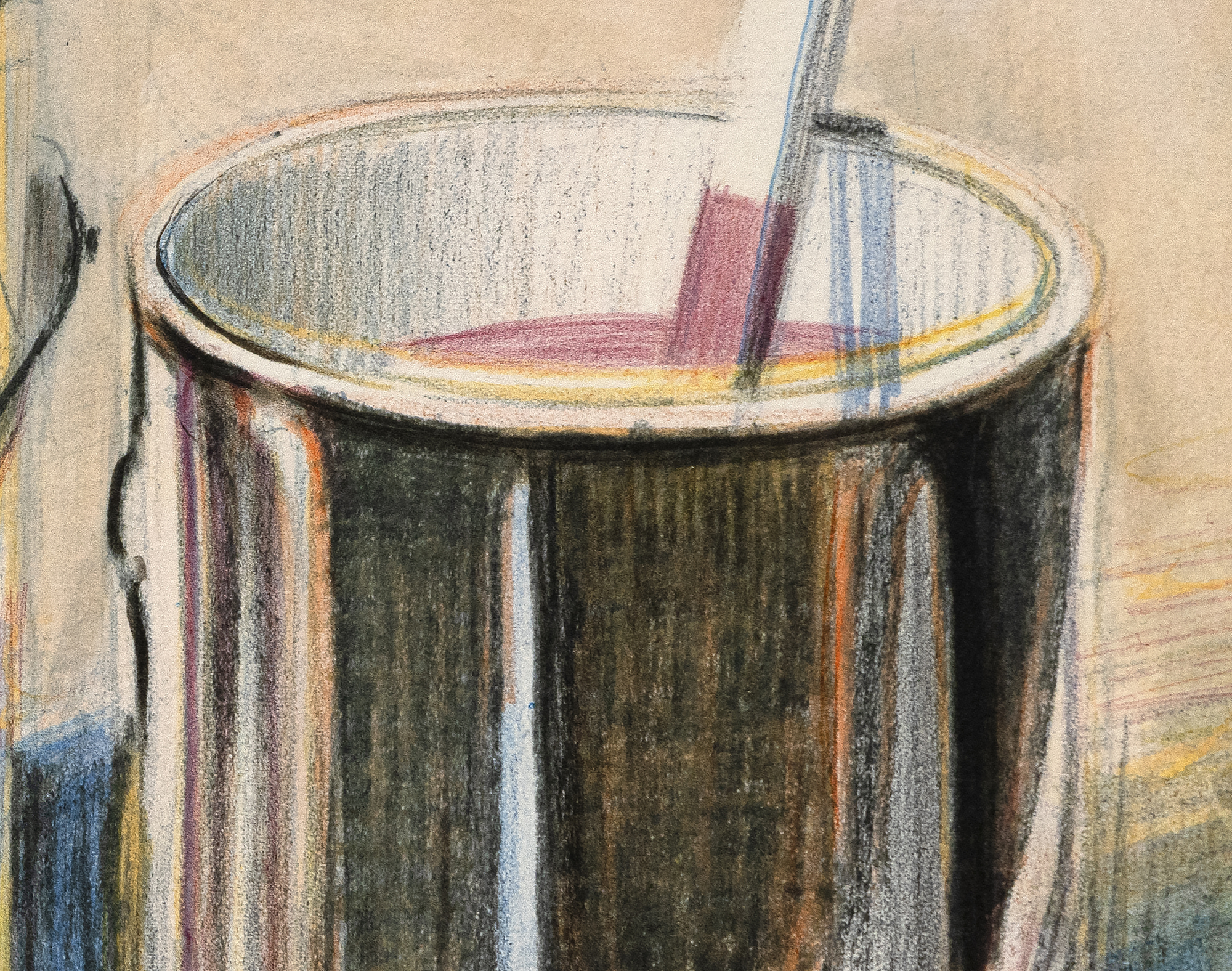 WAYNE THIEBAUD - Paint Cans - lithograph in colors on wove paper - 38 3/4 x 29 1/8 in.